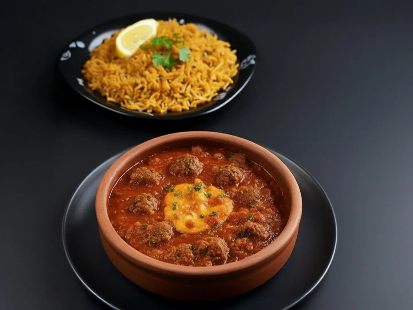 طاجن كفتة دجاج مع الرز