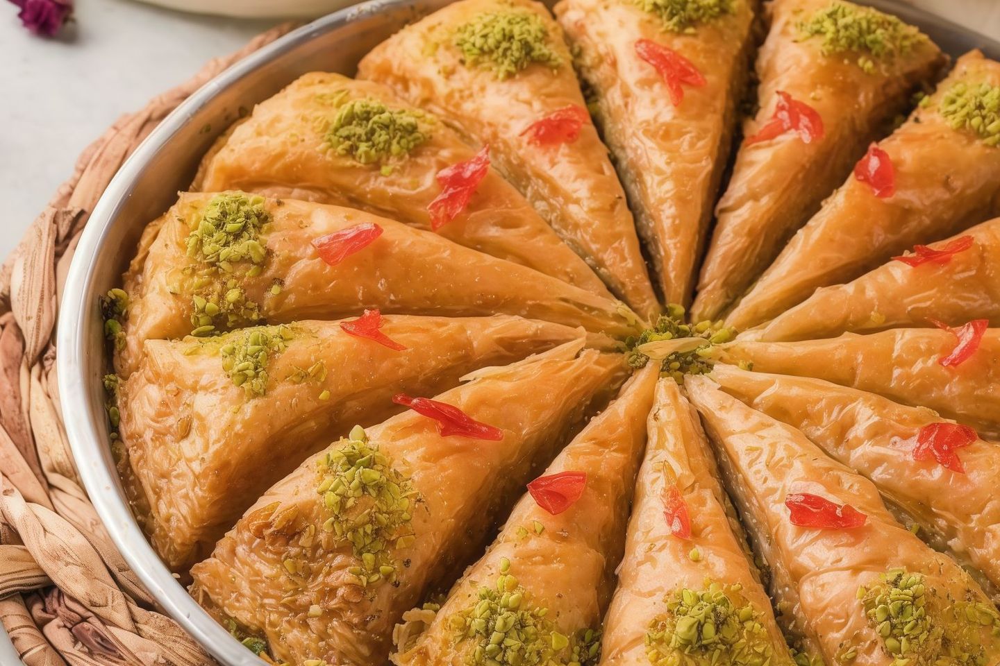 Turkish Baklava With Pistachio - Small