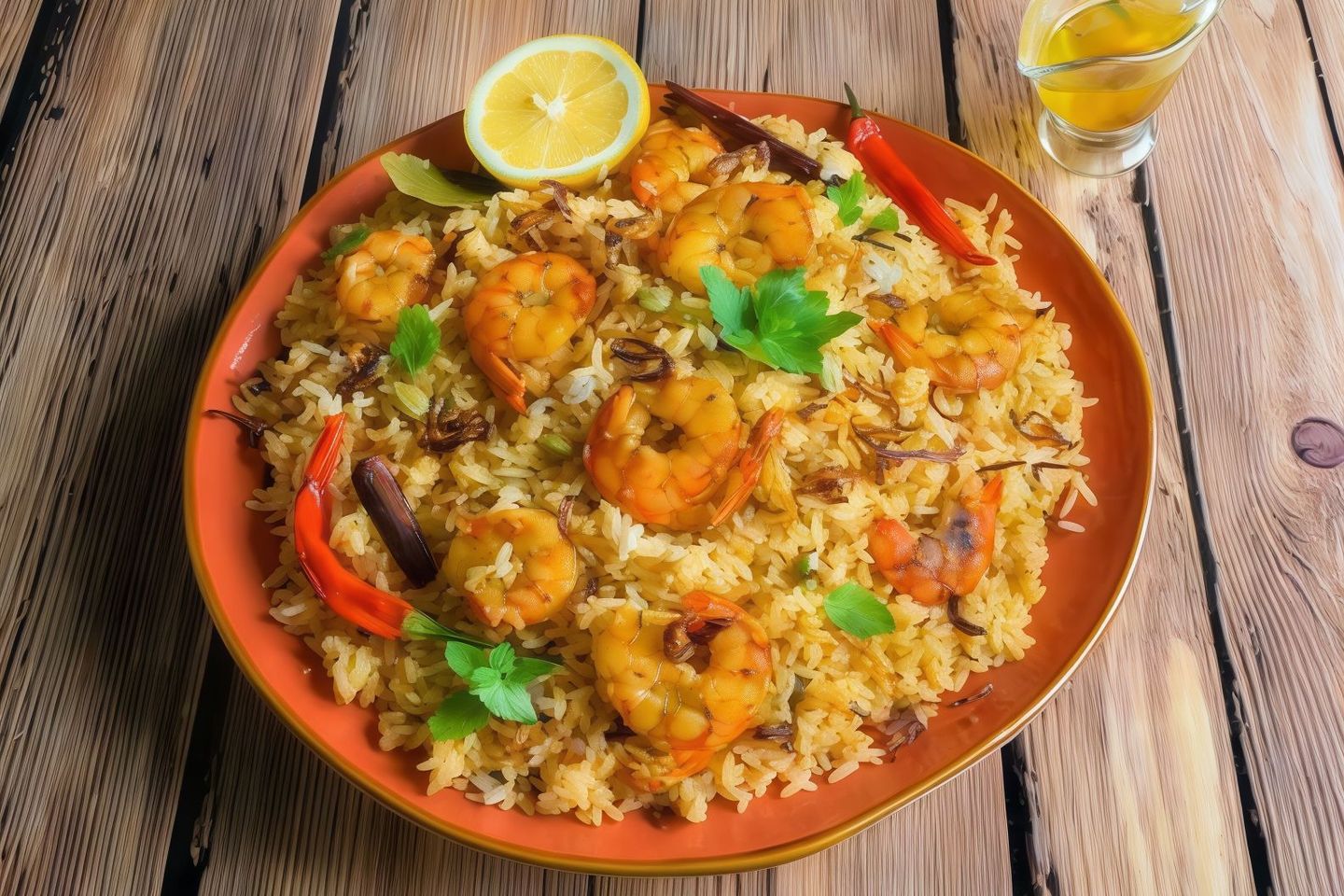 أرز مع الجمبري