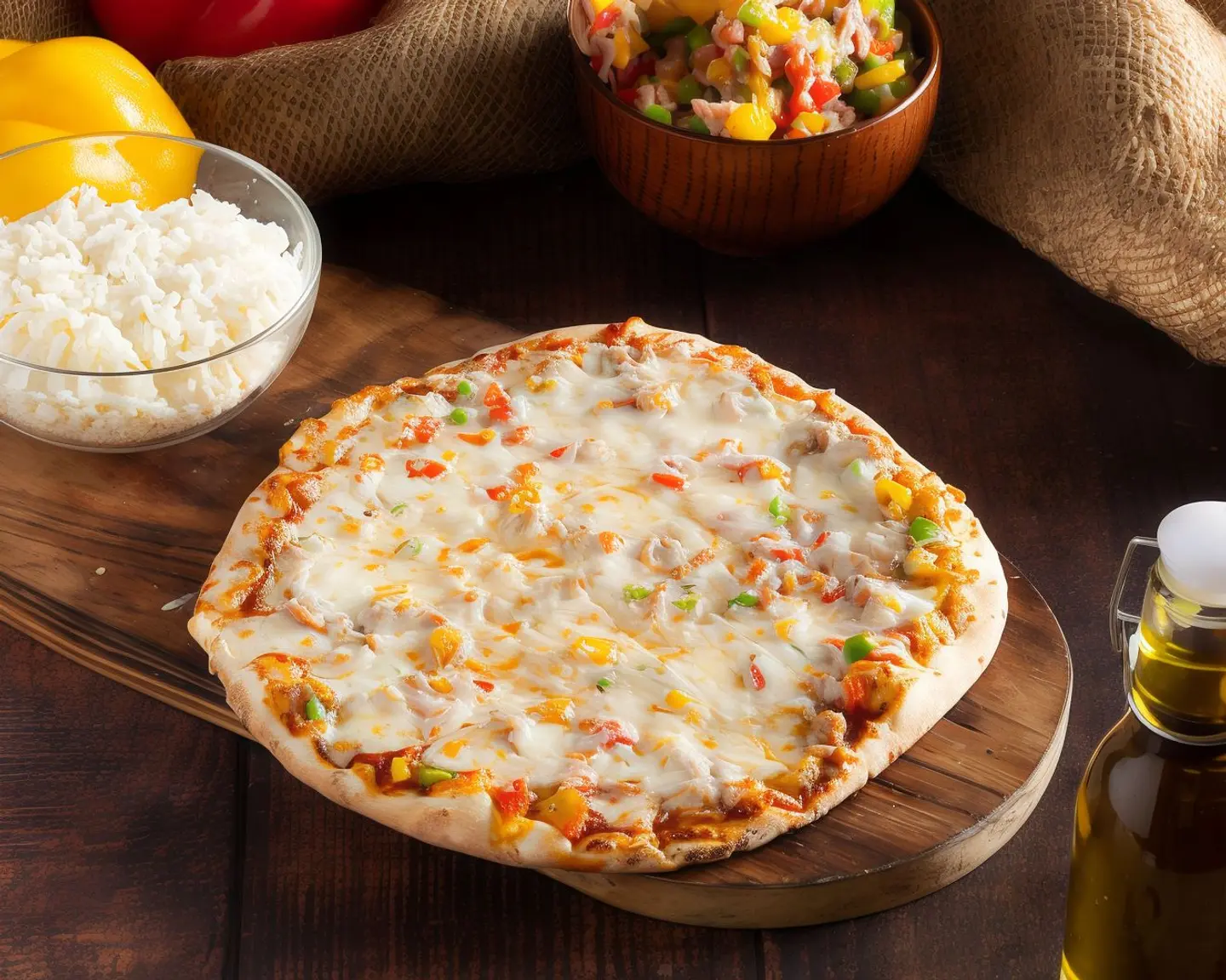 بيتزا مع التونه