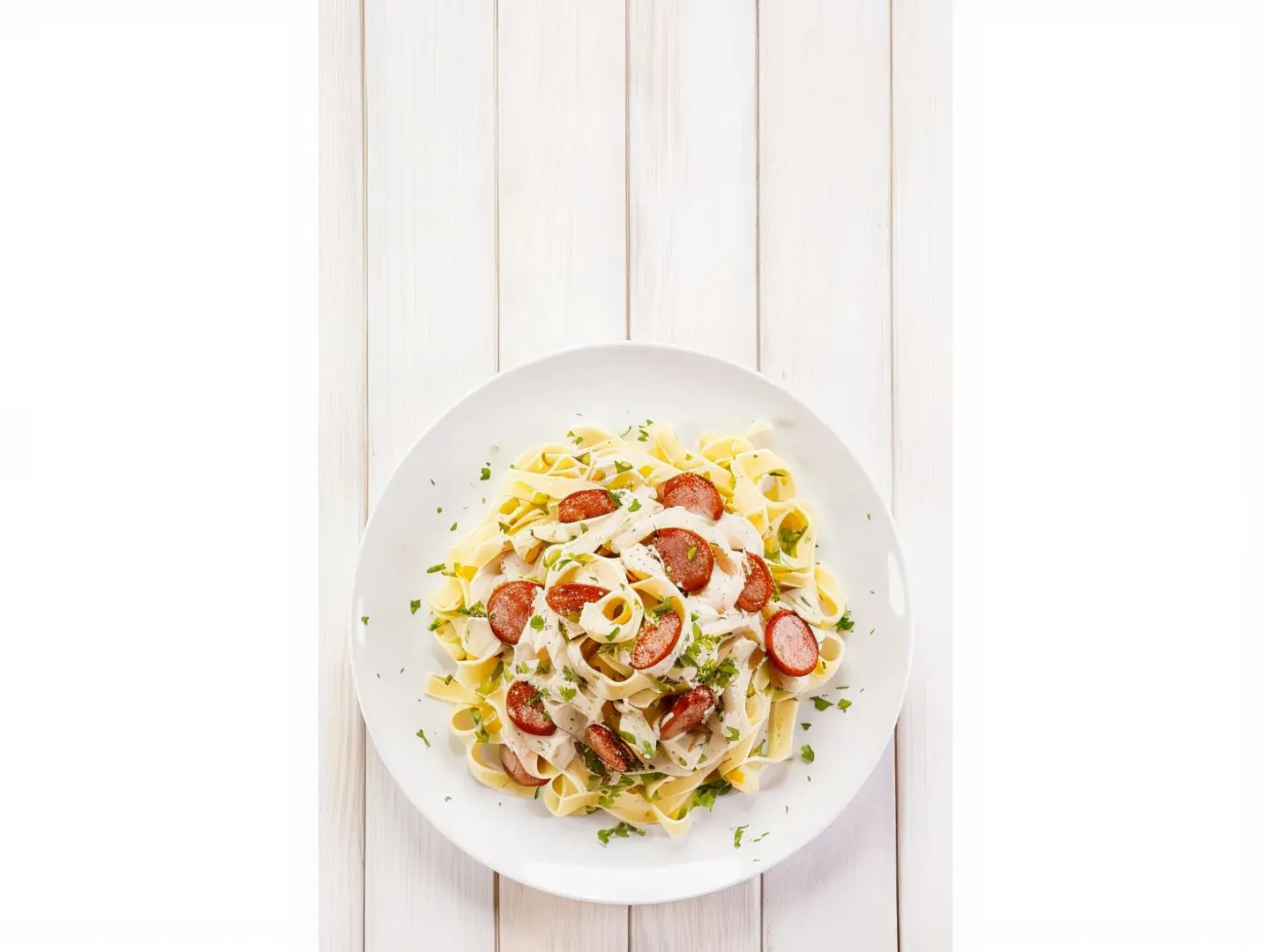 Sausage Pasta With Chicken Pieces