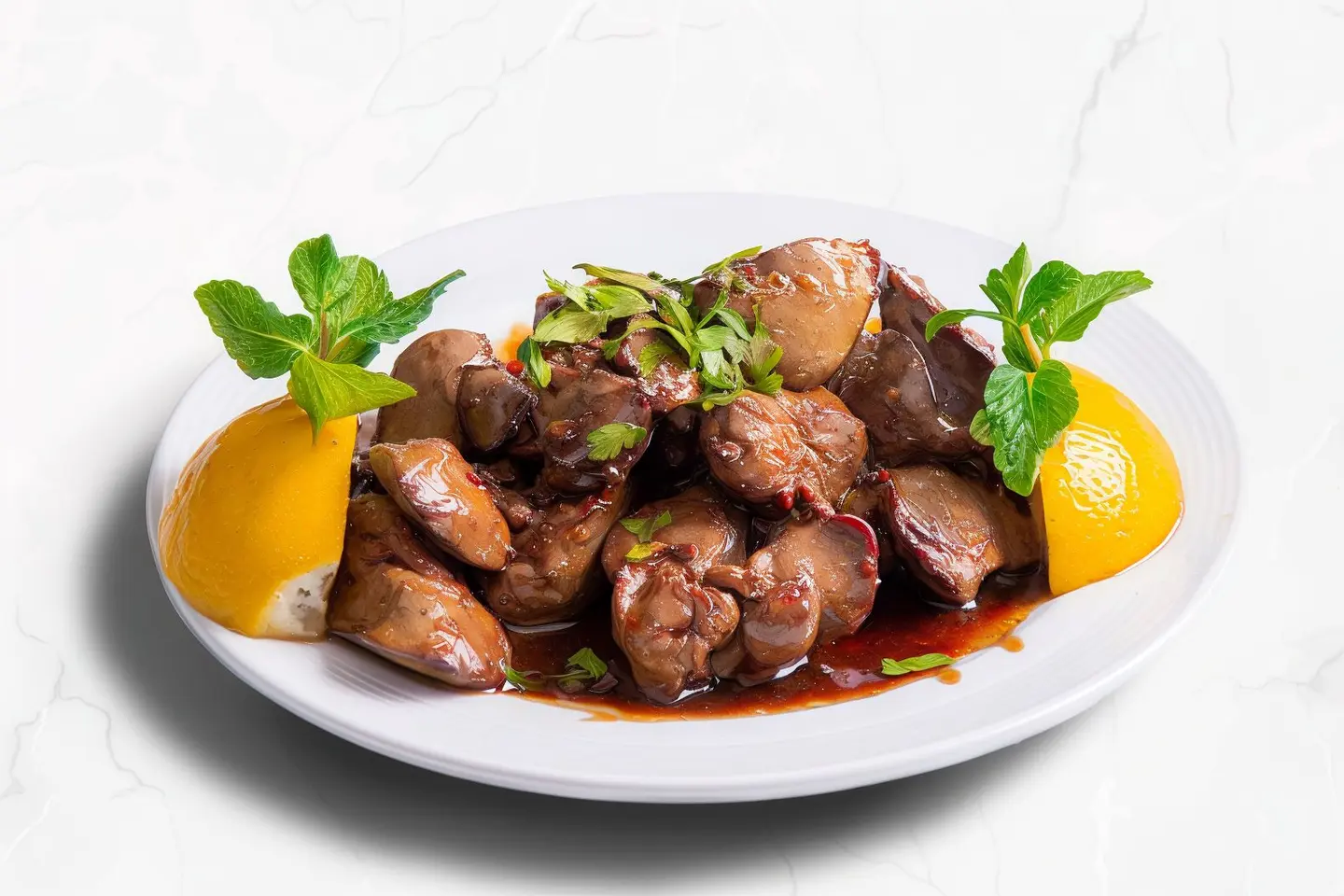 Chicken Liver With Pomegranate Molasses