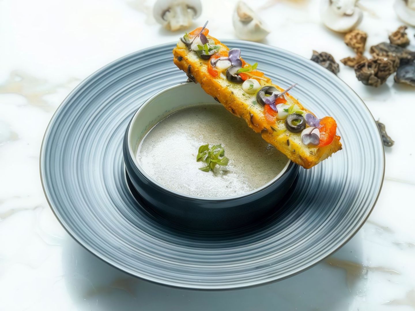 شوربة الماشروم البري