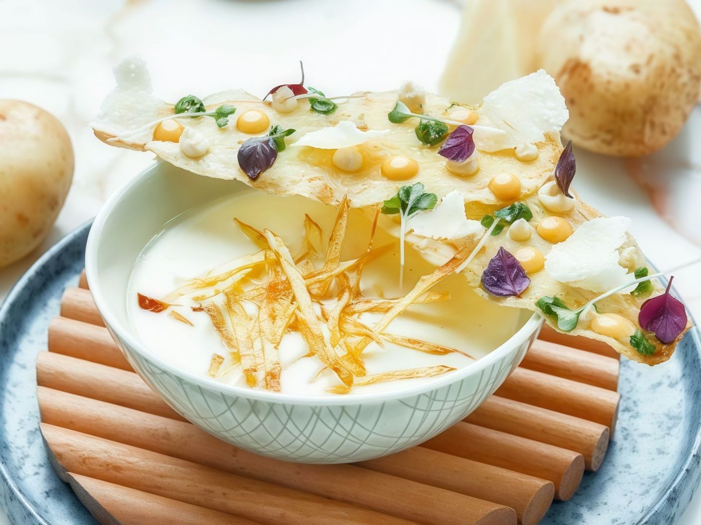 شوربة البطاطس والبارميزان