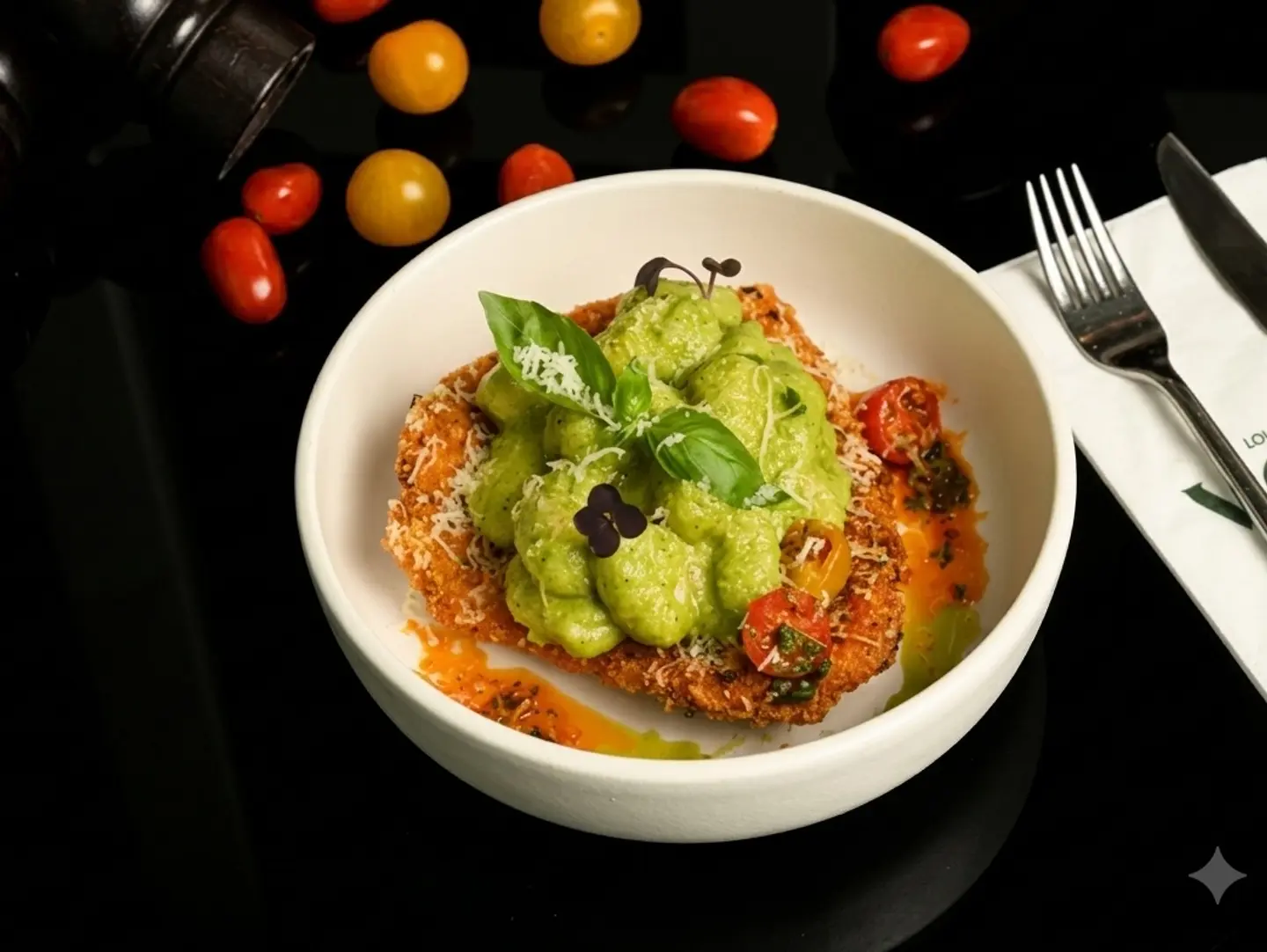 Milanish With Pesto Gnoochi