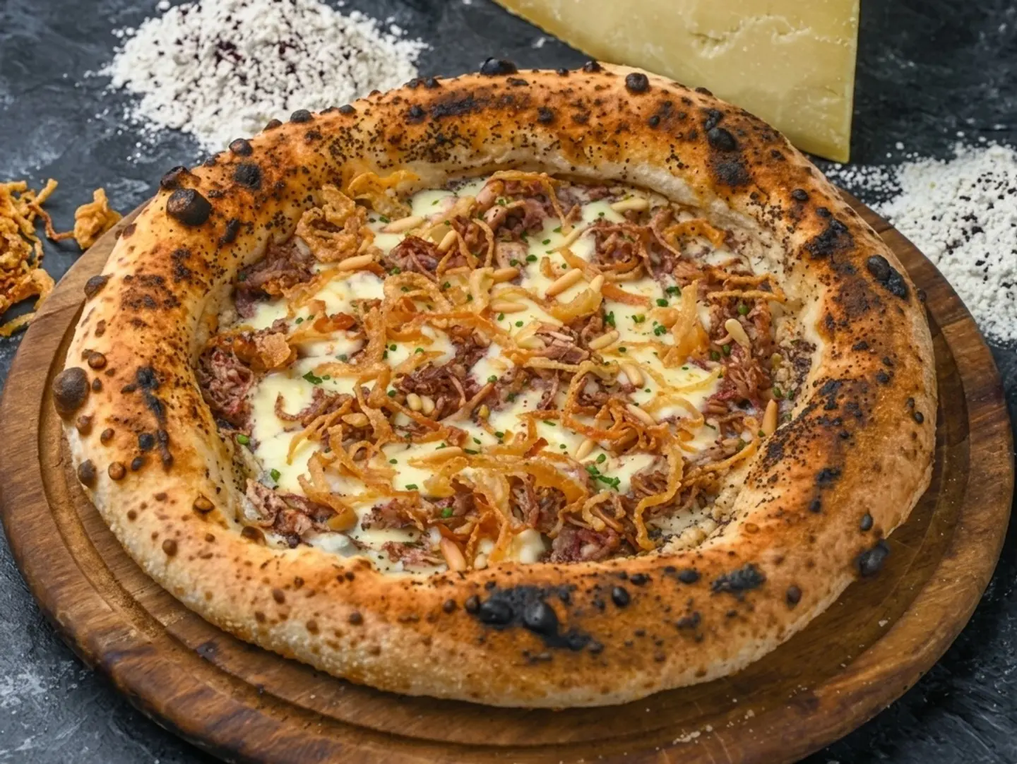 Chiken Mussakan Pizza