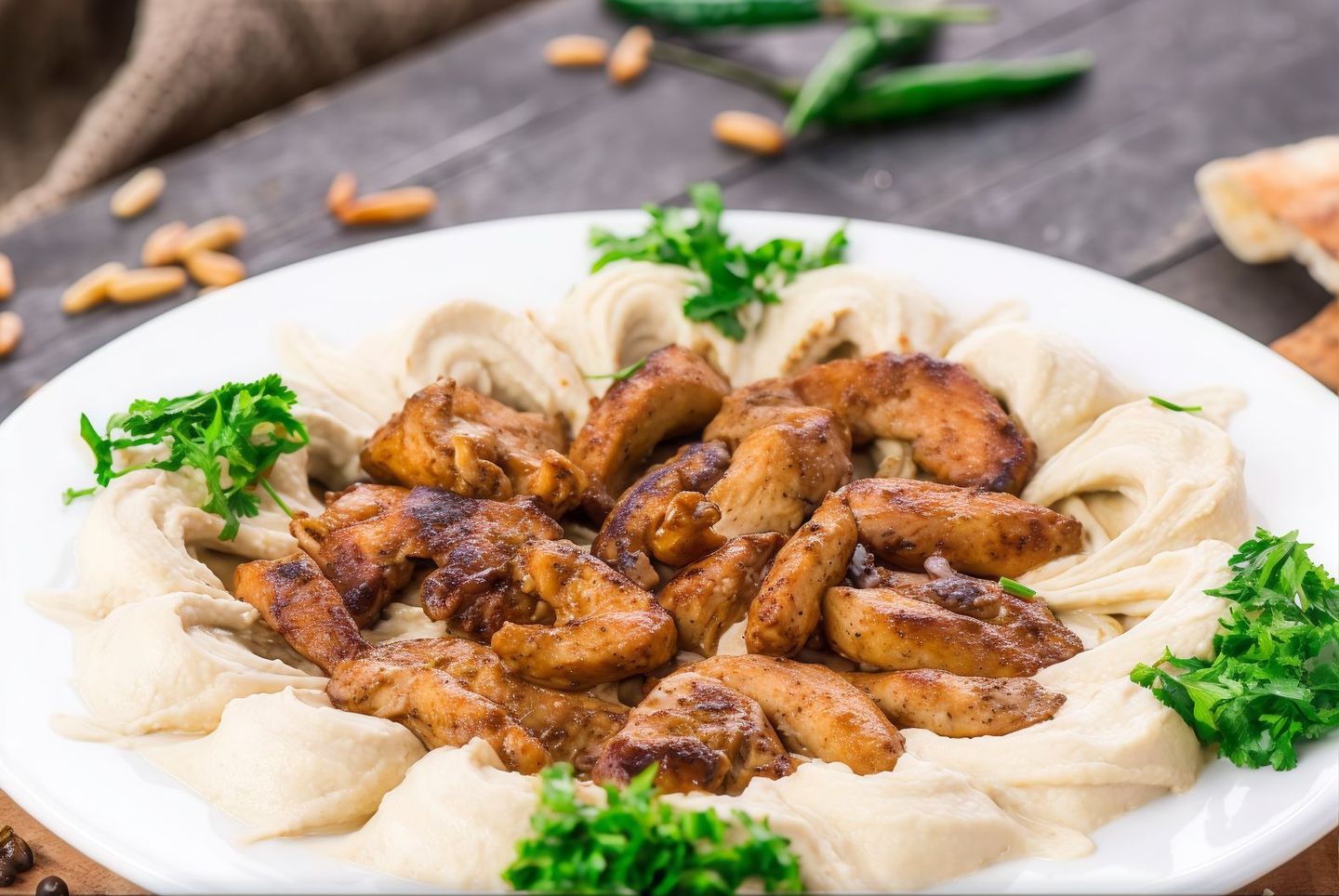 Hummus With Chicken