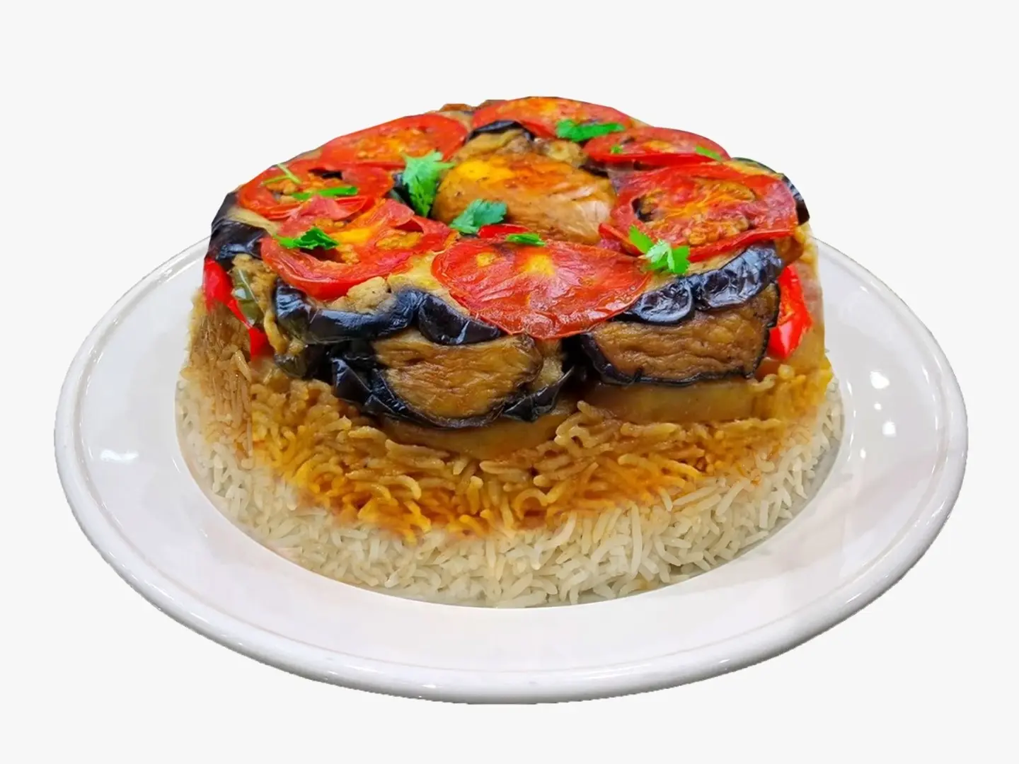 Half A Chicken Upside Down With Popular Rice