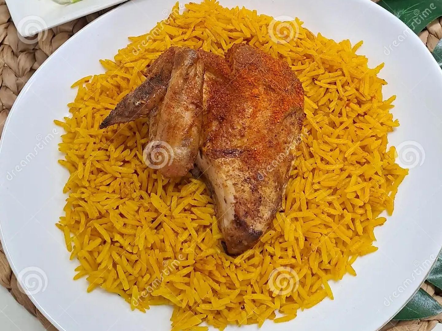 Quarter Grilled Chicken With Rice - Bukhari Rice