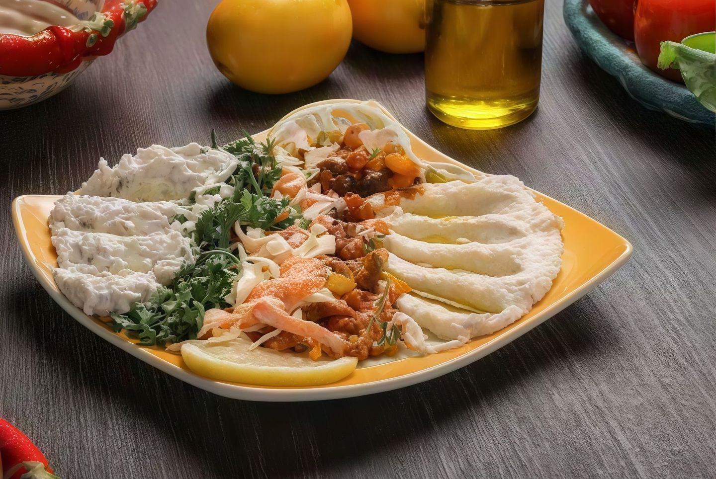 صحن مقبلات مشكل - صغير