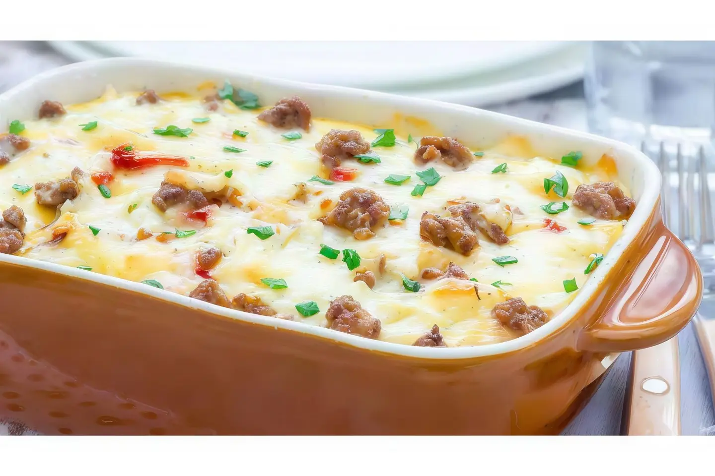 Cheese With Sausage Pie