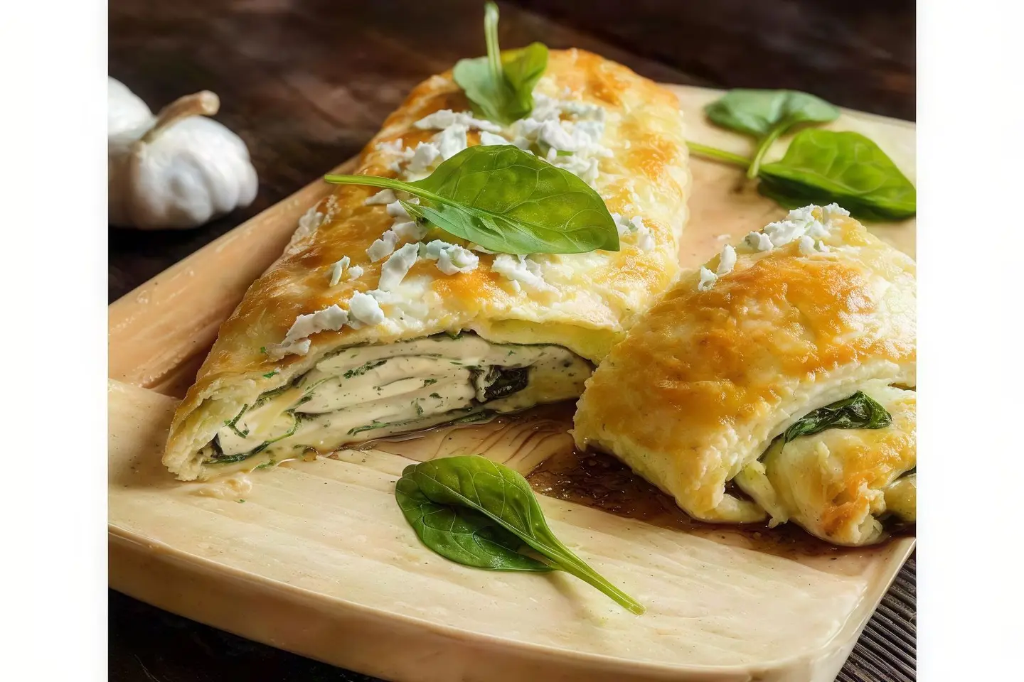 Chicken With Spinach Pie