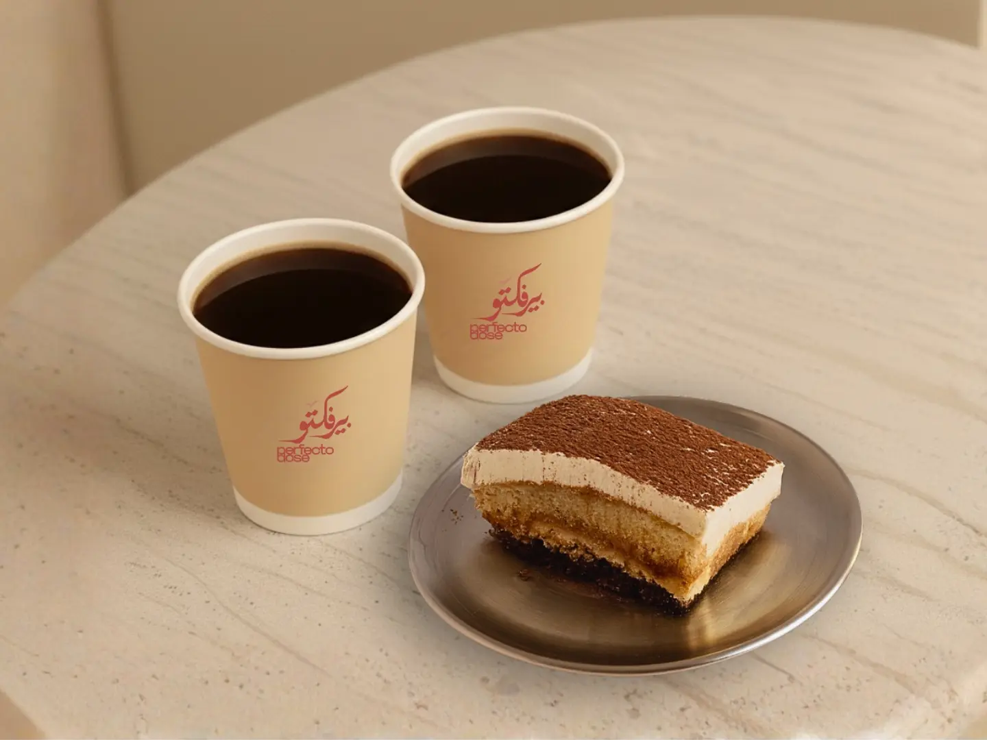 تيراميسو كلاسيك و 2 قهوة اليوم