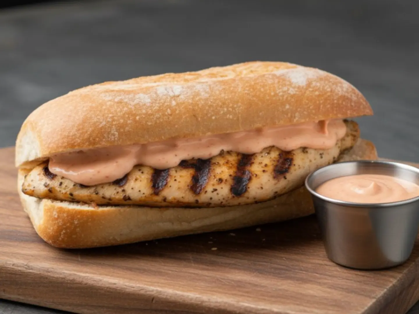 ساندويتش دجاج مشوي بصوص الكوكتيل