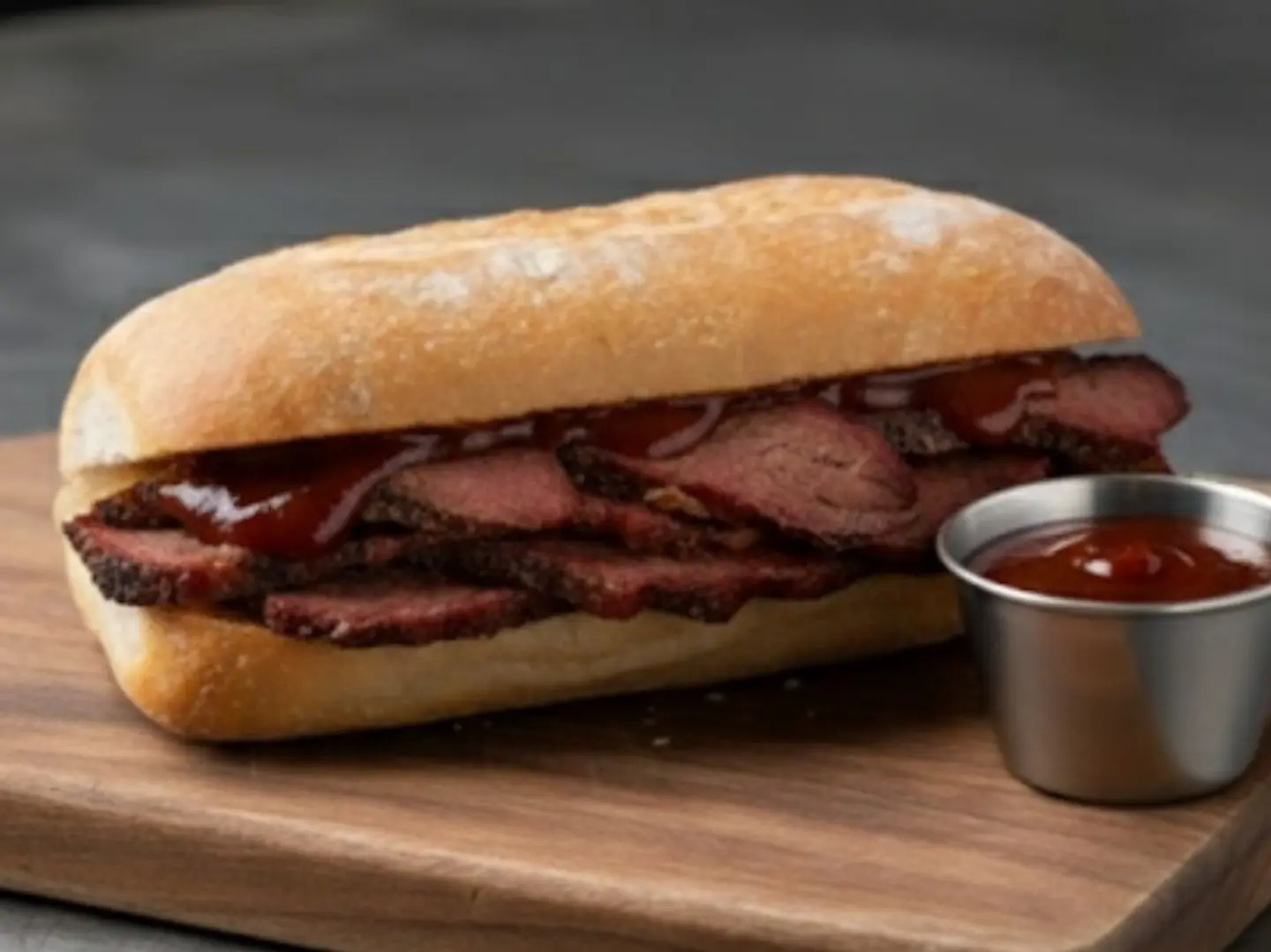 ساندويتش بريسكت لحم