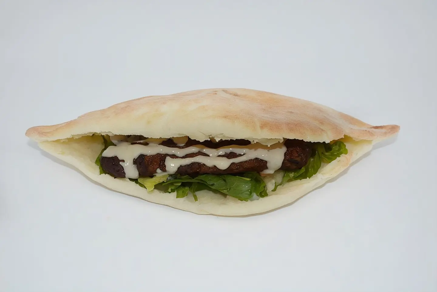 Beef Kebab Iraqi Bread Sandwich