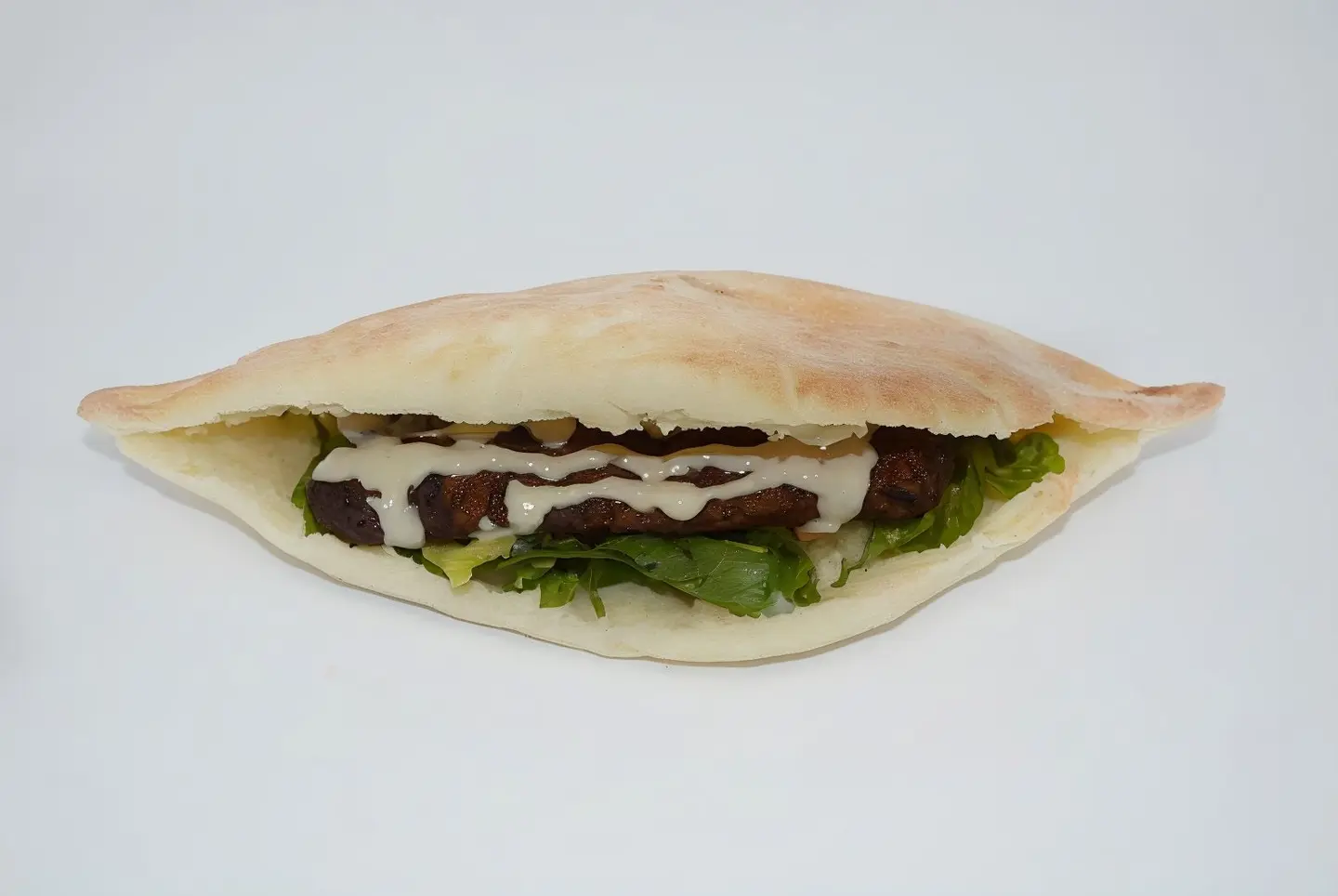 Beef Kebab Spicy  Iraqi Bread Sandwich