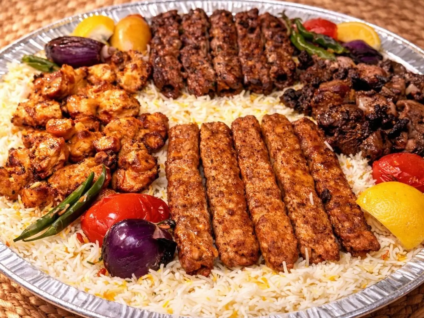 مشكل ملكي وسط مع الرز