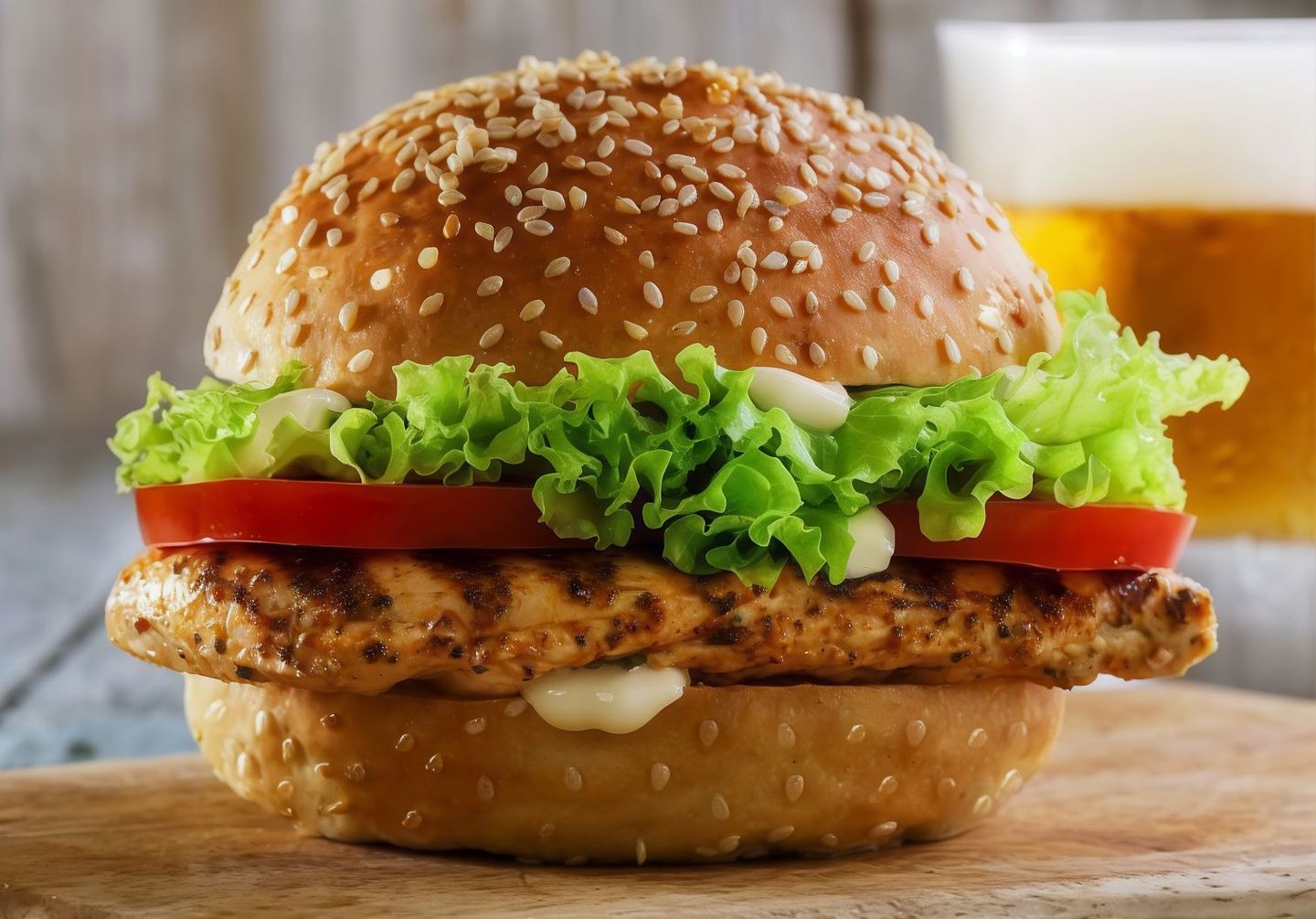 Grilled Chicken Burger