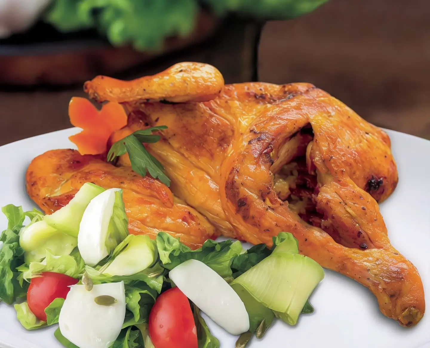 دجاج حنيذ سادة - نص حبة دجاج