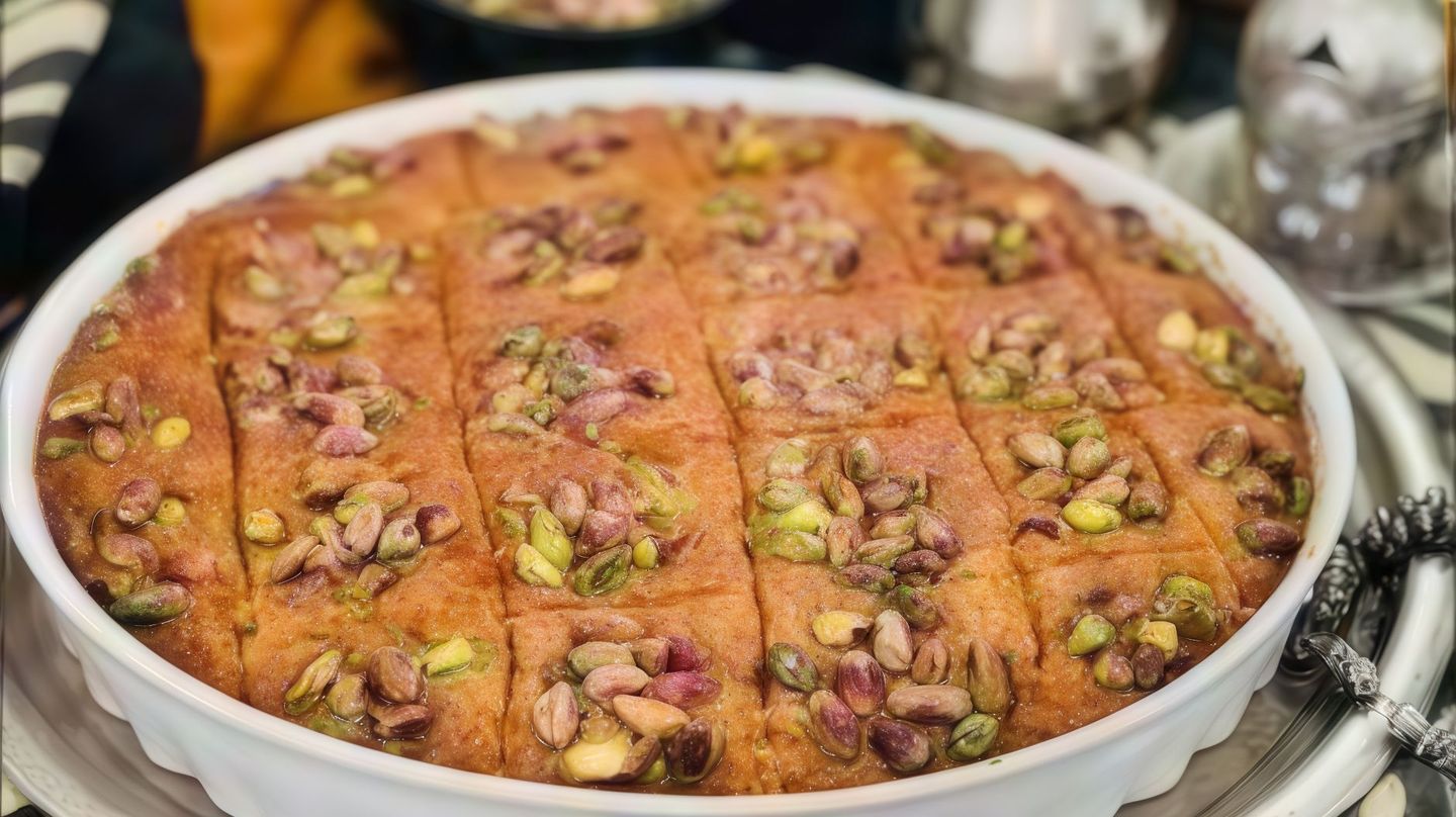 بسبوسة سوري بالفستق