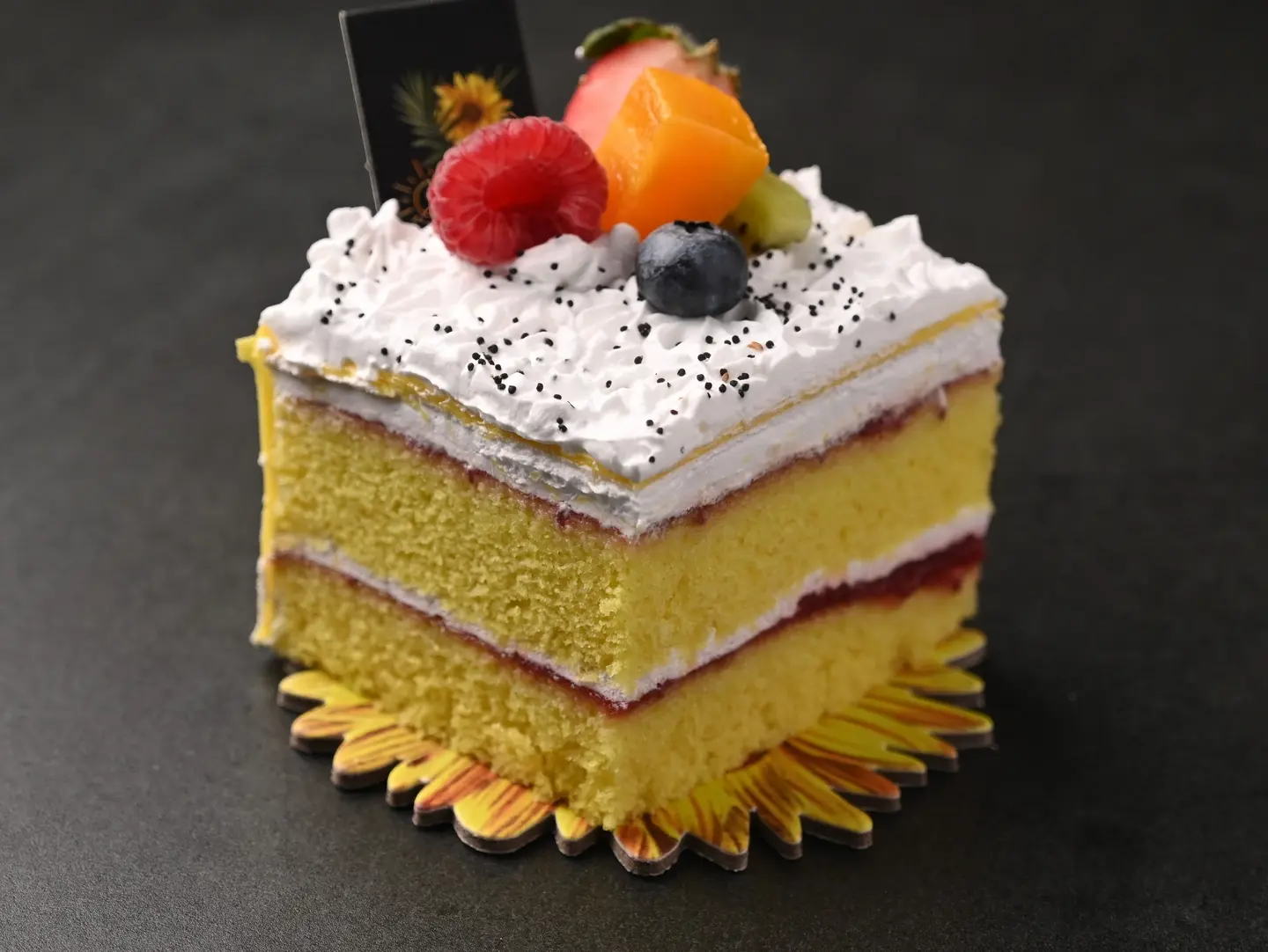 Piece Of Lemon And Fruit Cake