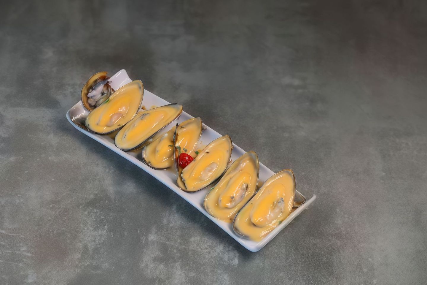 Mussels With Cream And Cheese