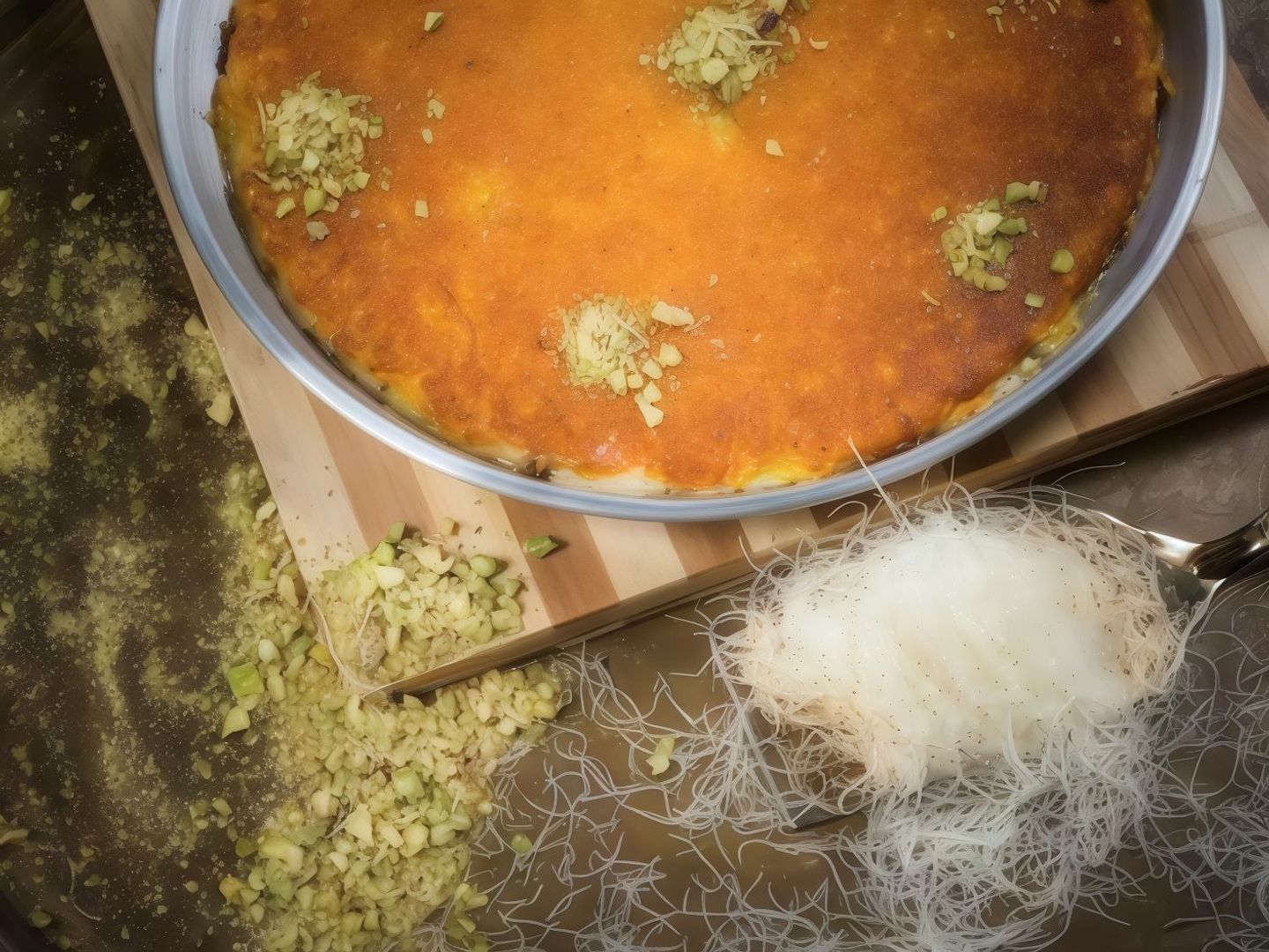 كنافة ناعمة بالجبنة - وسط