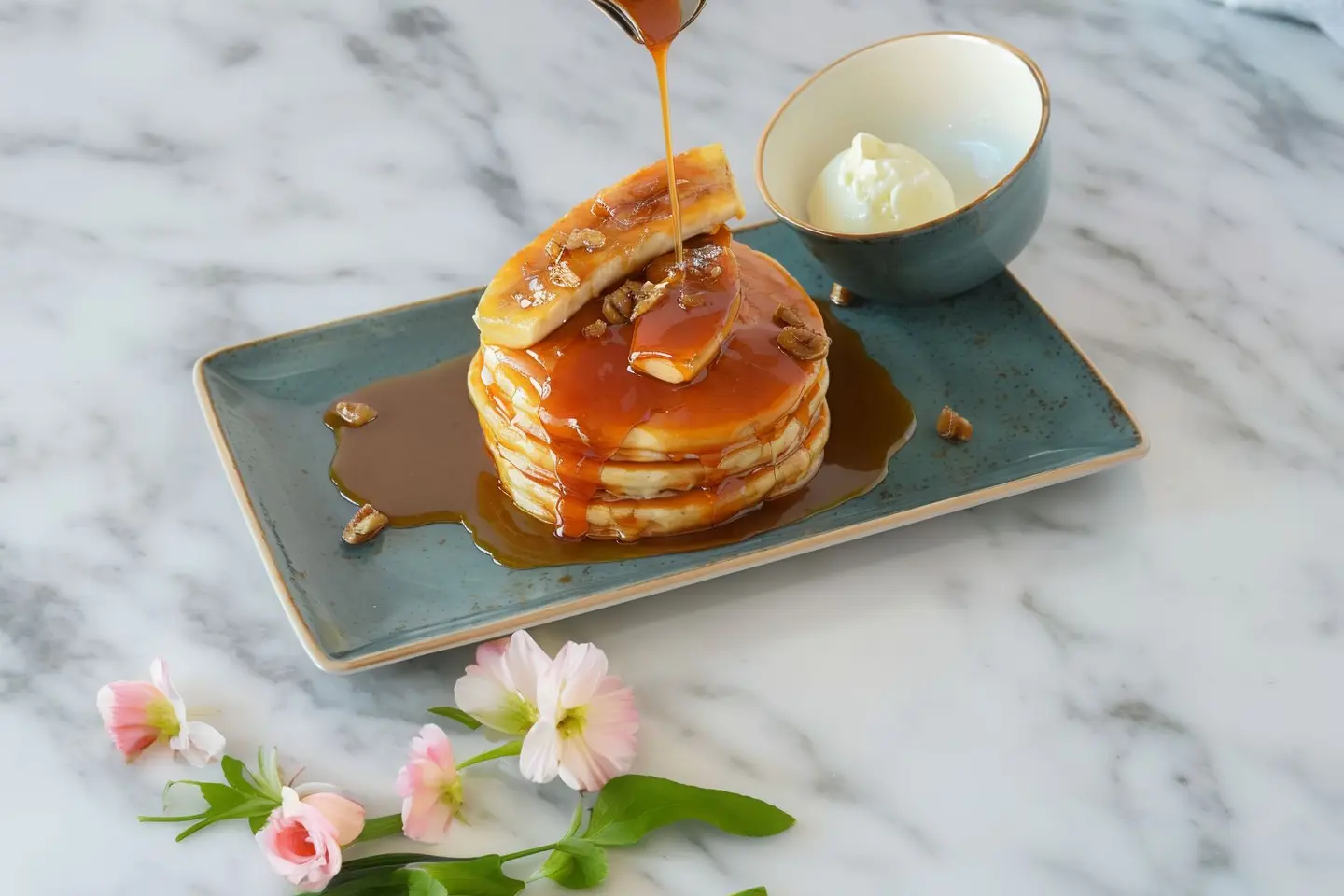 Carmelised Banana Pancake