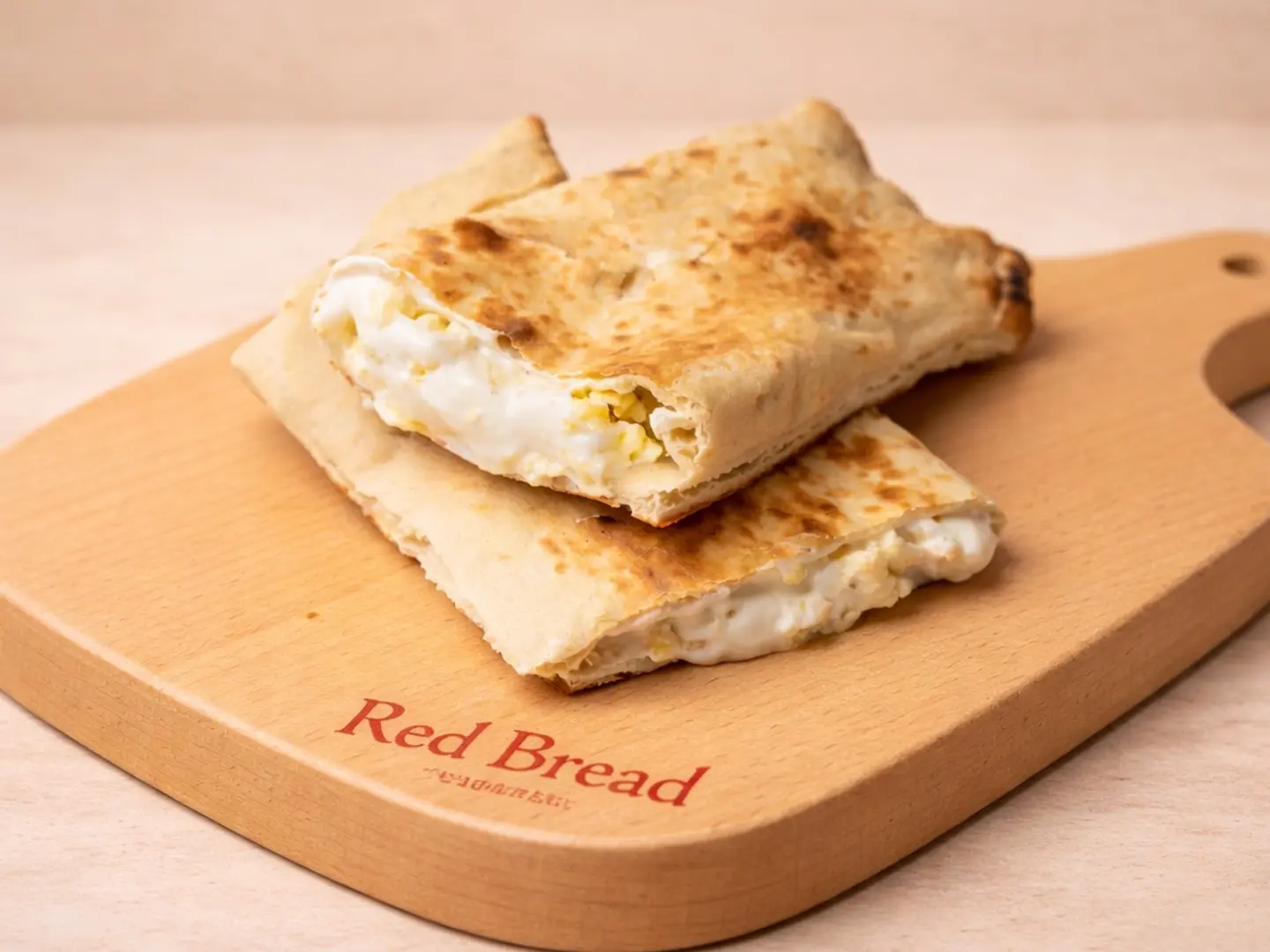 خبز تنور بالبيض والجبن