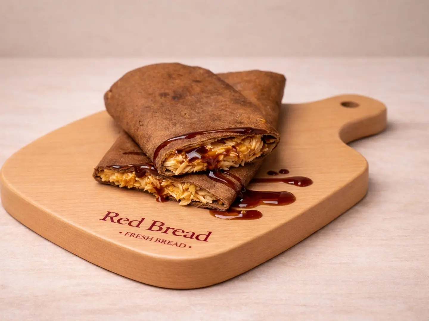 خبز حمر بالتمر وجبنة الشيدر بالدبس