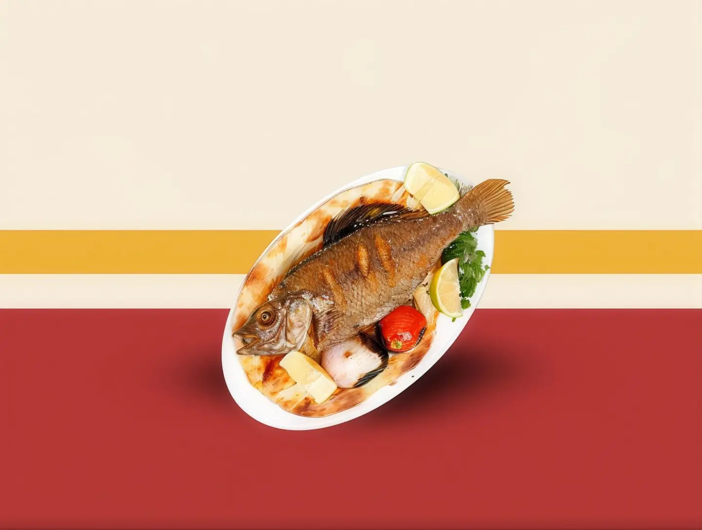 سمك مقلي طازج