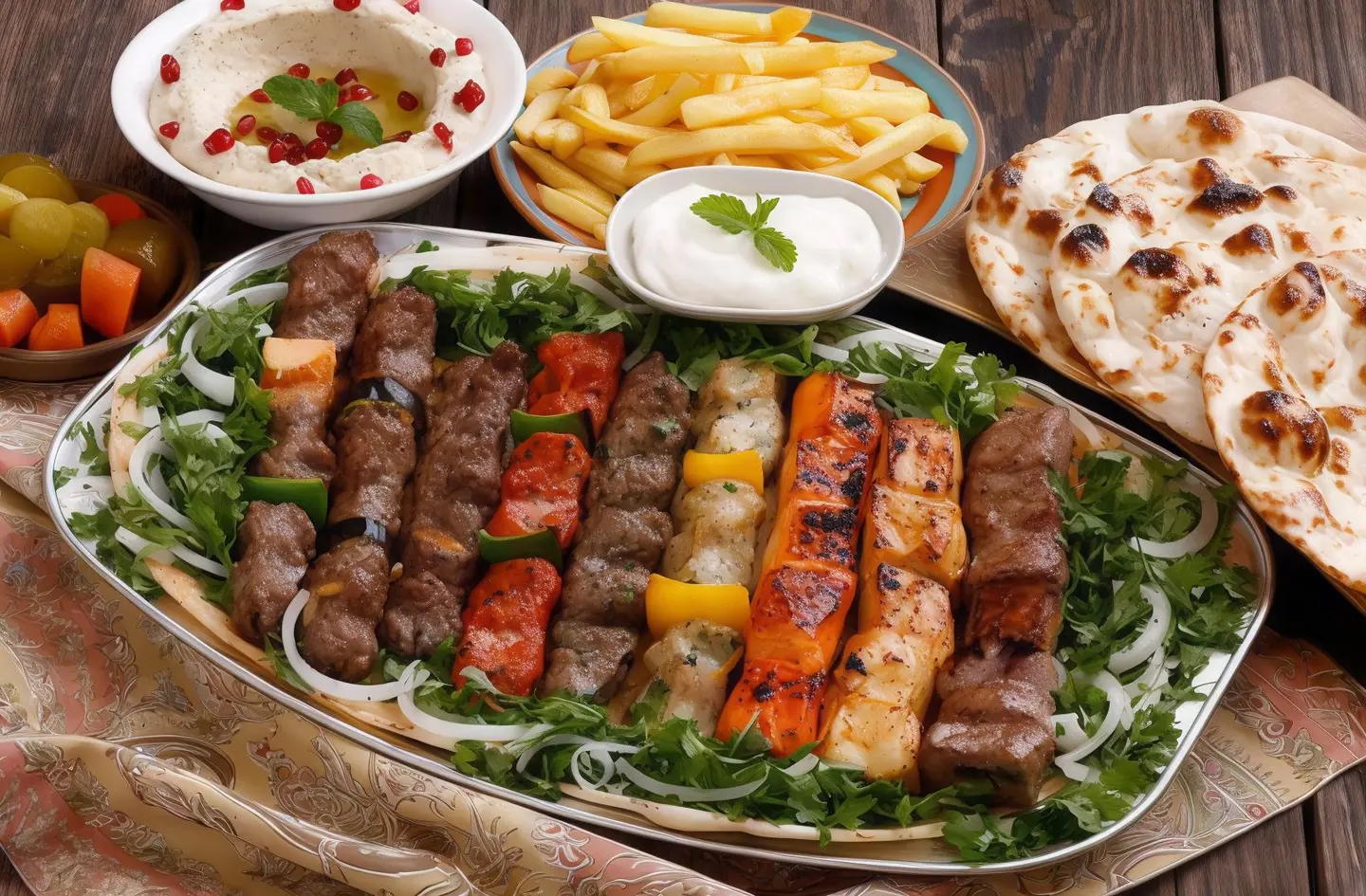 صحن مكس الوعد الصادق كبير