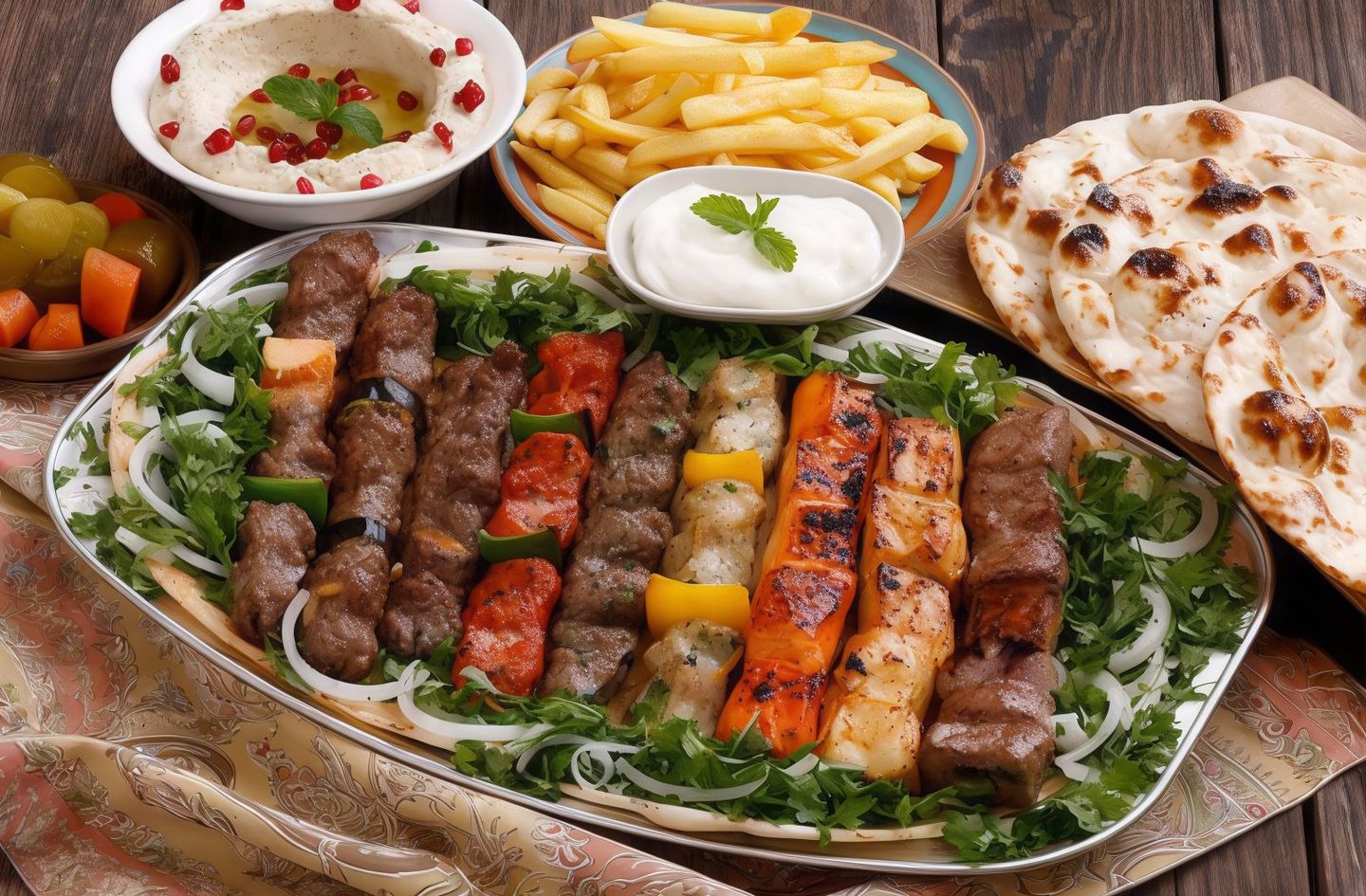 صحن مكس الوعد الصادق كبير