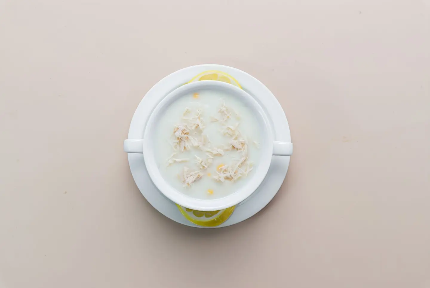 شوربة دجاج بالكريمة