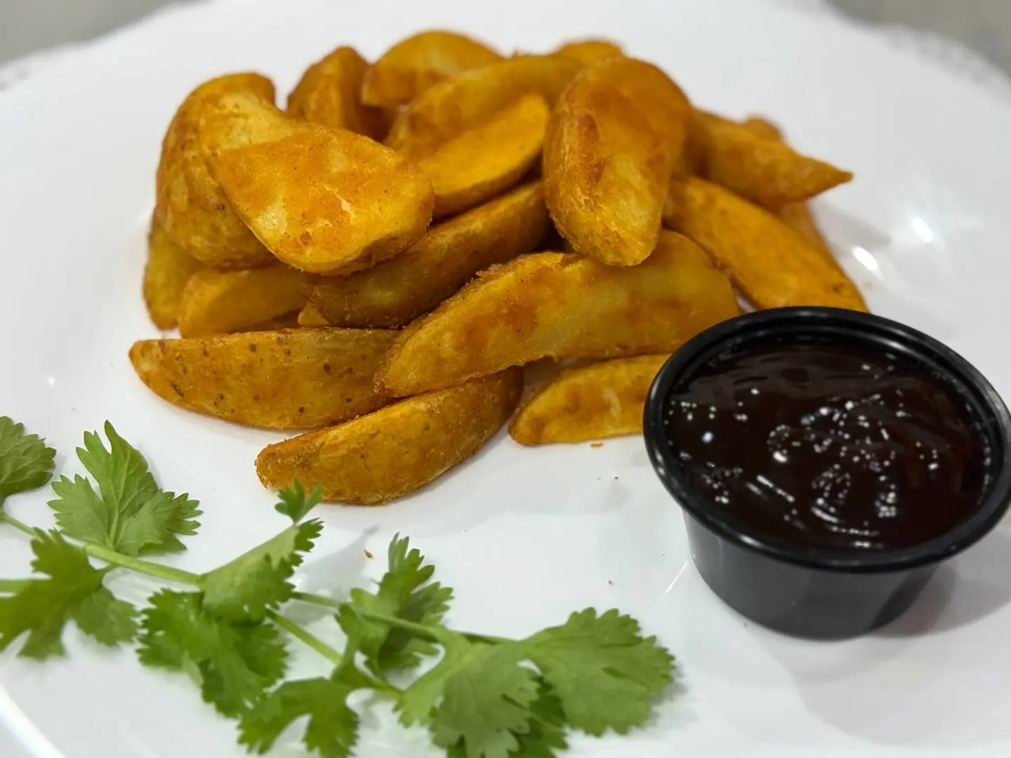 بطاطس ويدجز باربكيو