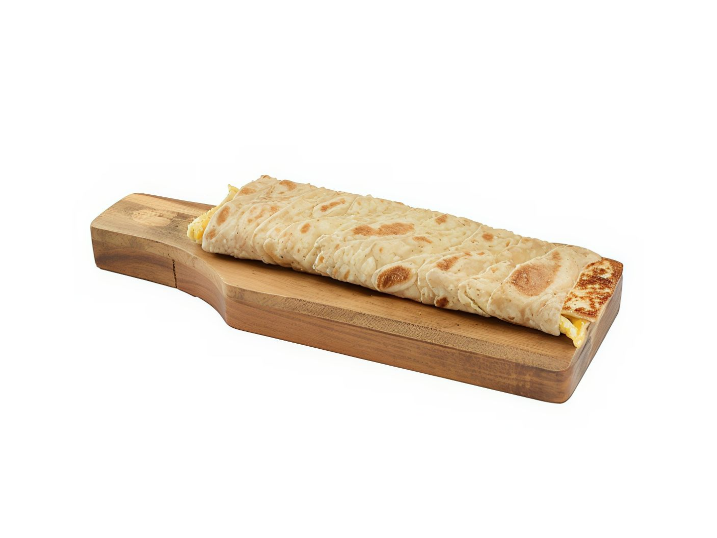 Chapati Eggs With Grilled Halloumi Cheese