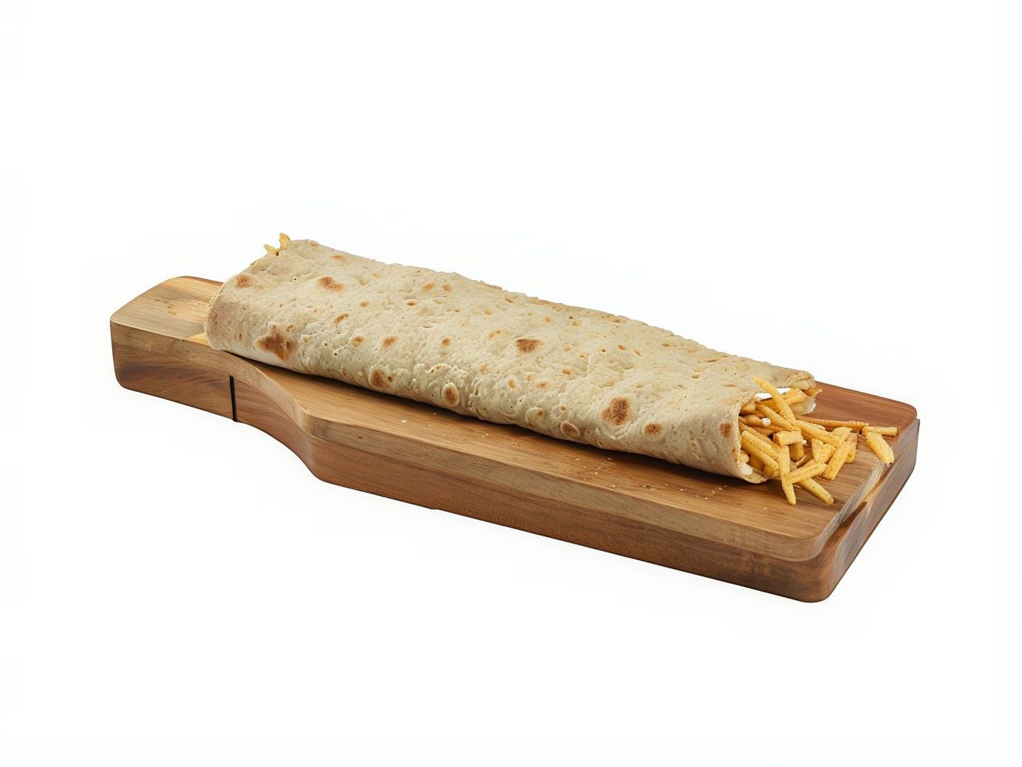 Chapati Cream Cheese With Potato Sticks