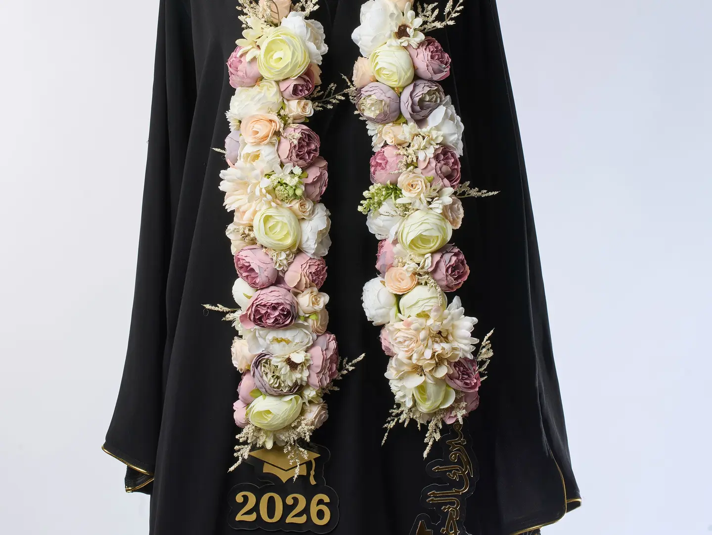 Graduation Necklace  White And Pink