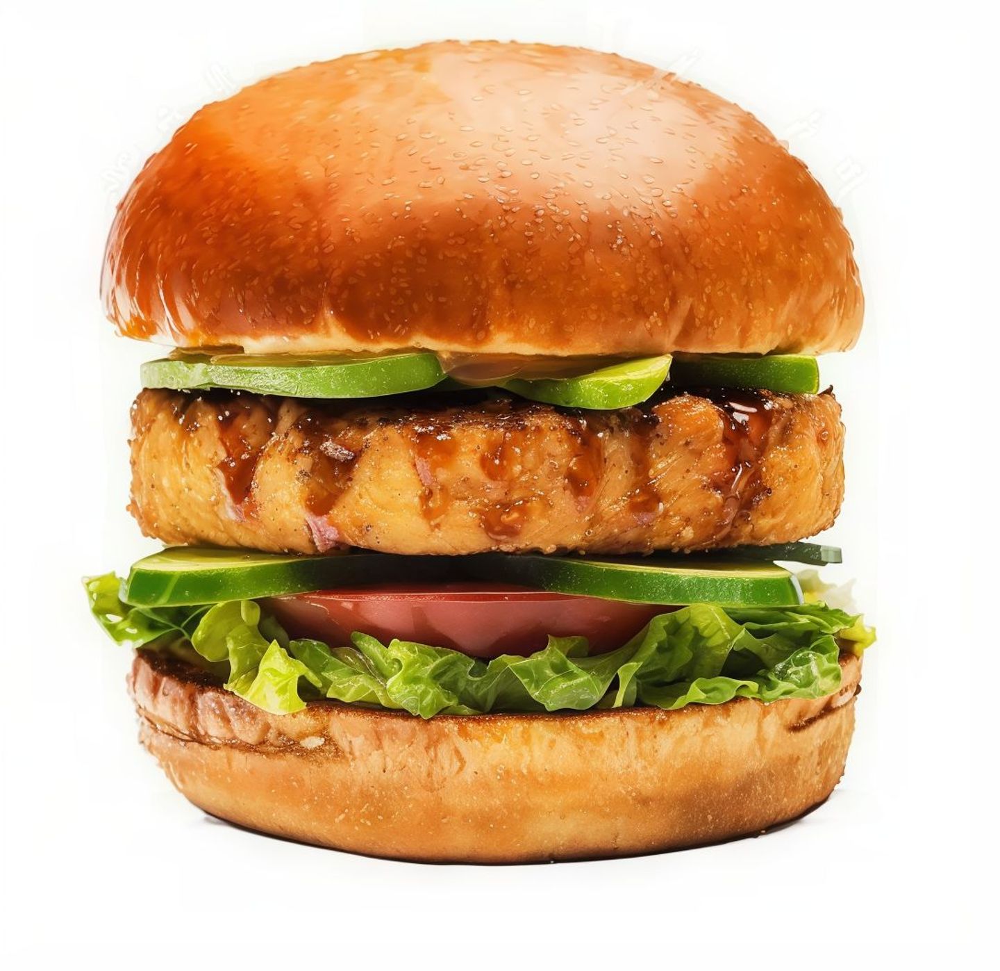 Our Burger Grilled Chicken On Coal