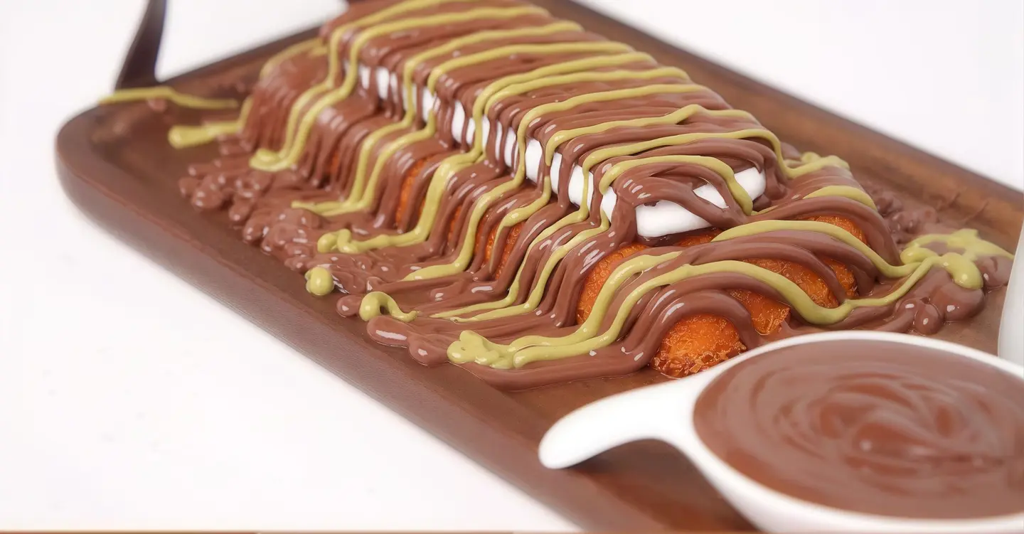 Kunafah Taste Without Ice Cream