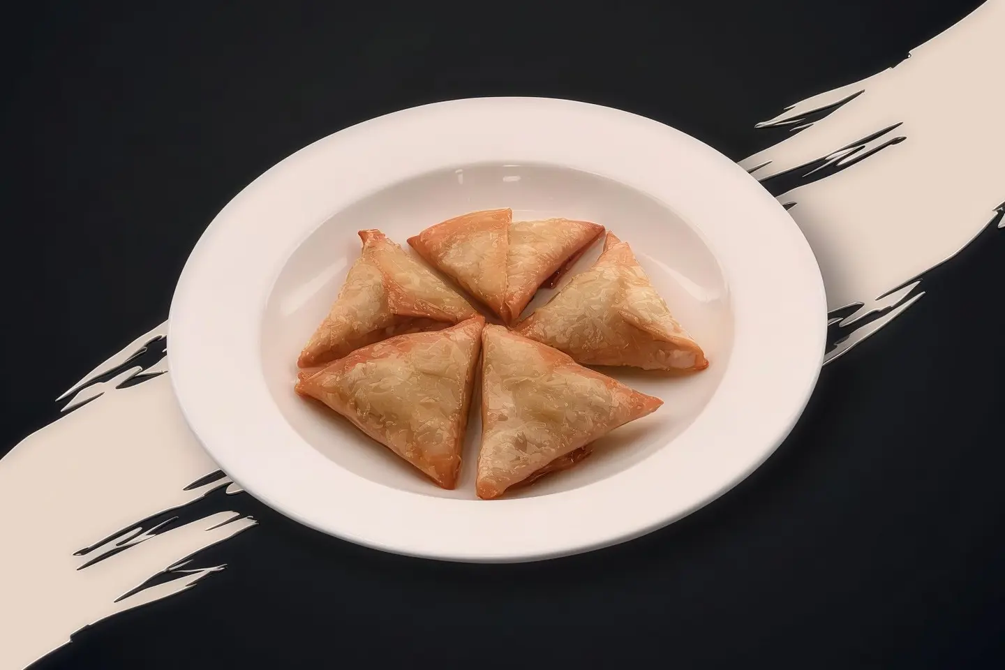 صحن سمبوسة لحم 5 حبات