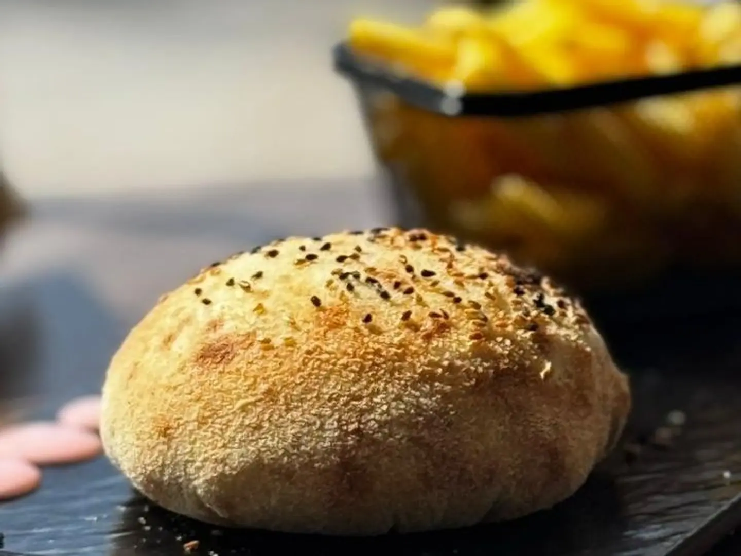 Chicken Burger With Napoli Bread