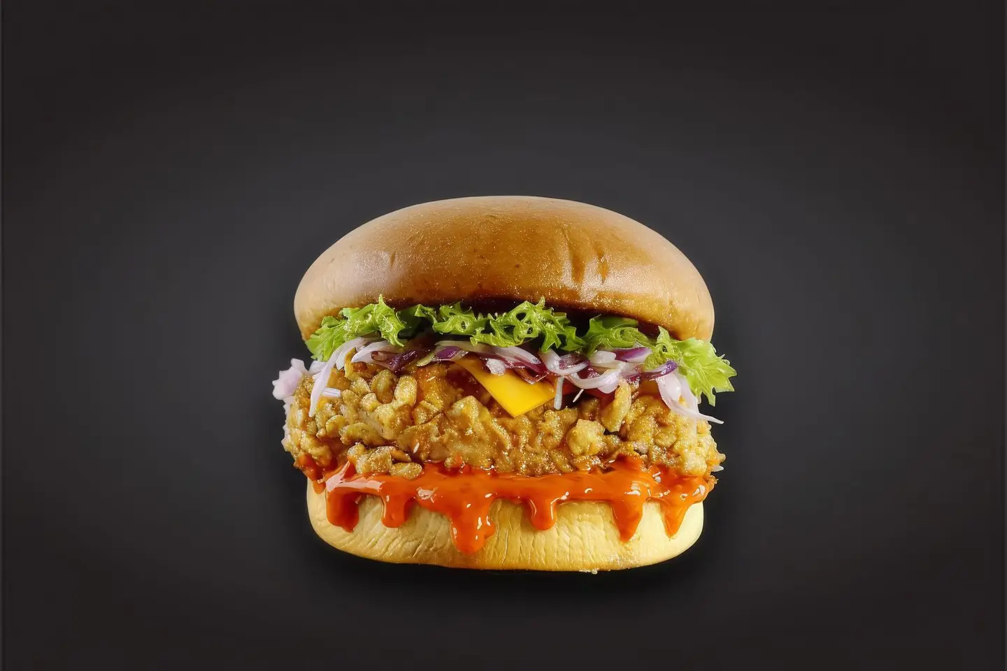 Crispy Maple Sircha Burger