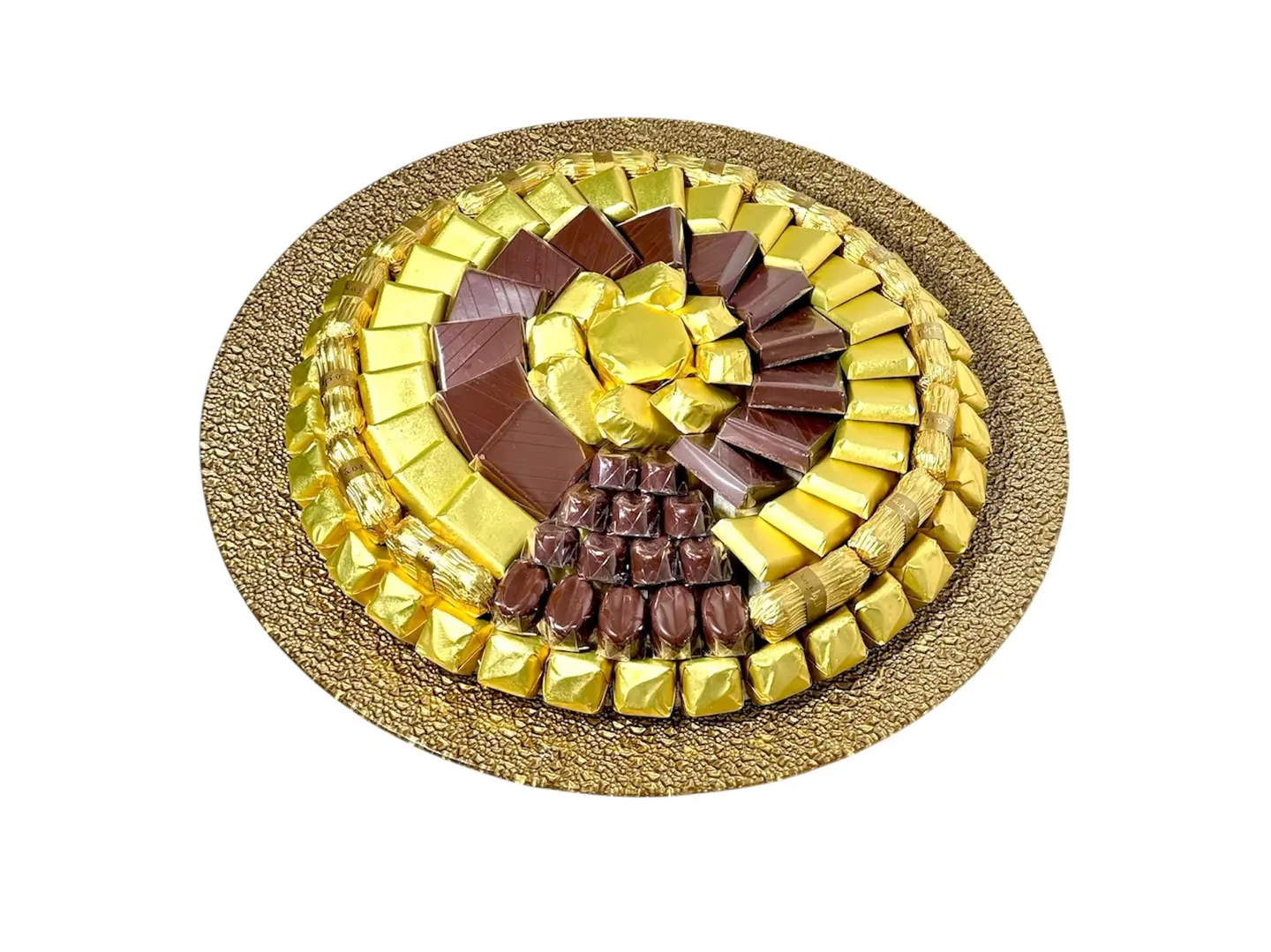 Medium Glass Tray With Assorted Chocolate
