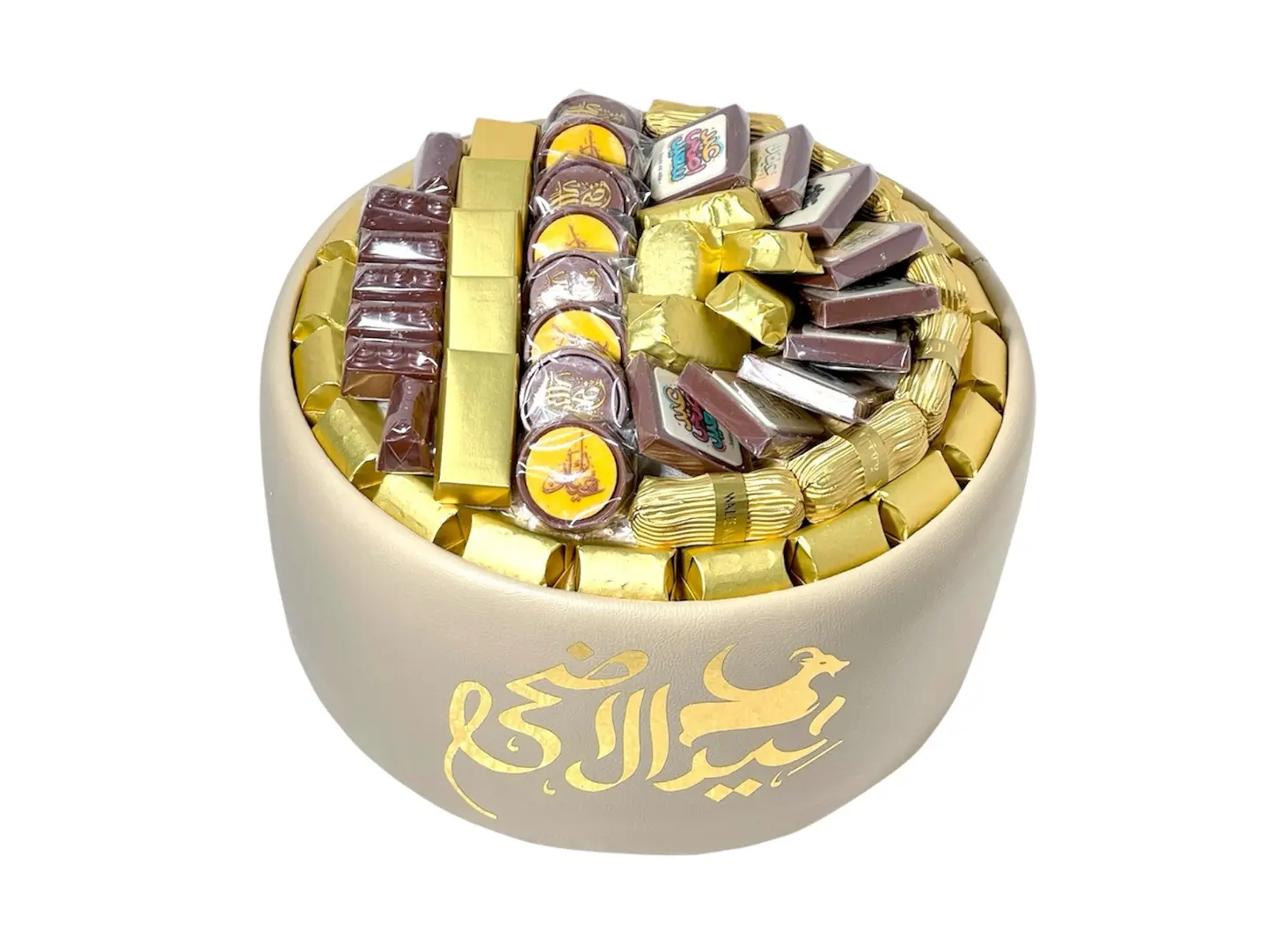 صينية العيد الجلدية الكريمية العالية بالشوكولاتة المشكلة