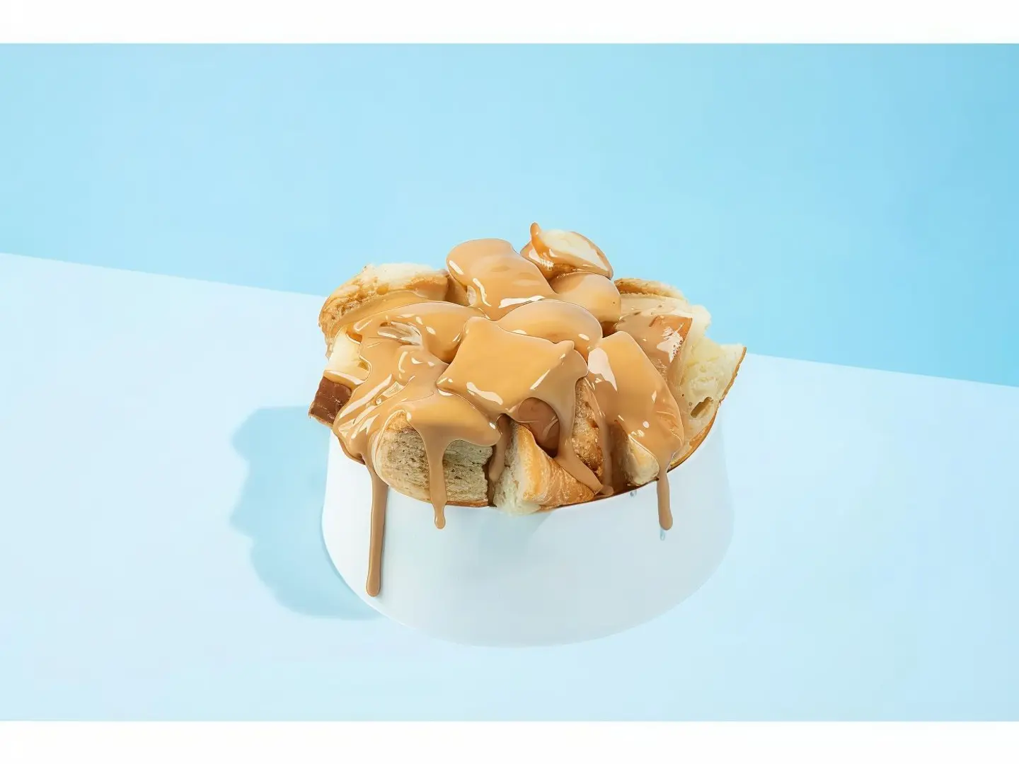 Croissant With Milk Biscuit Sauce