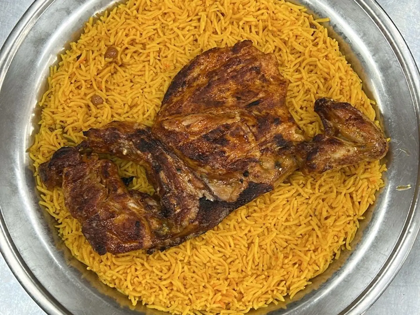 Grilled Chicken With Yellow Rice
