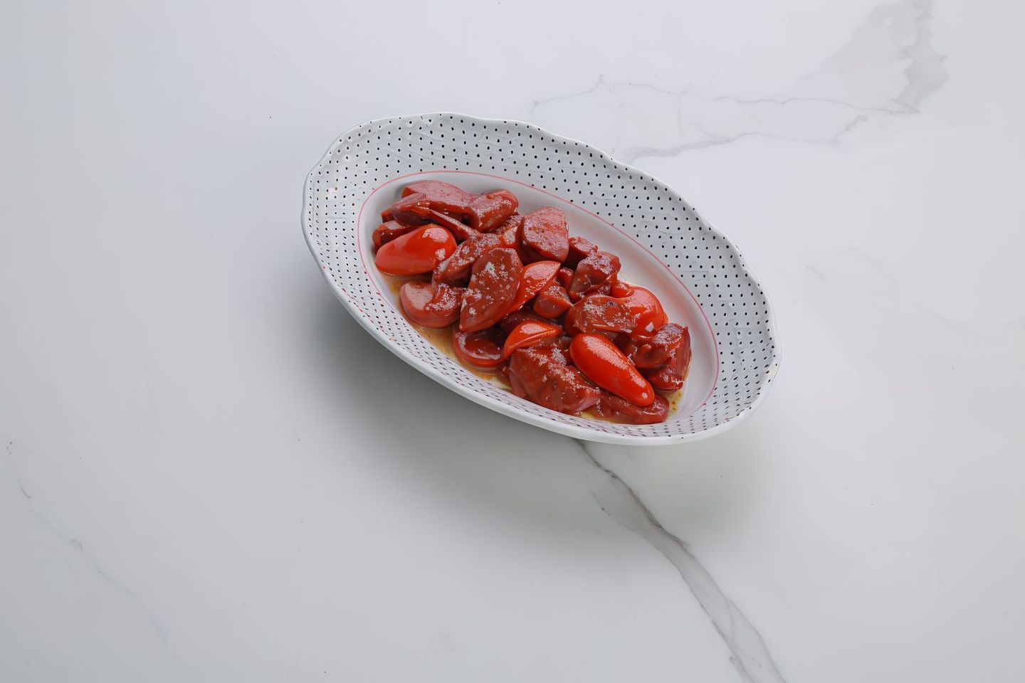 Spicy Sausages With Tomatoes