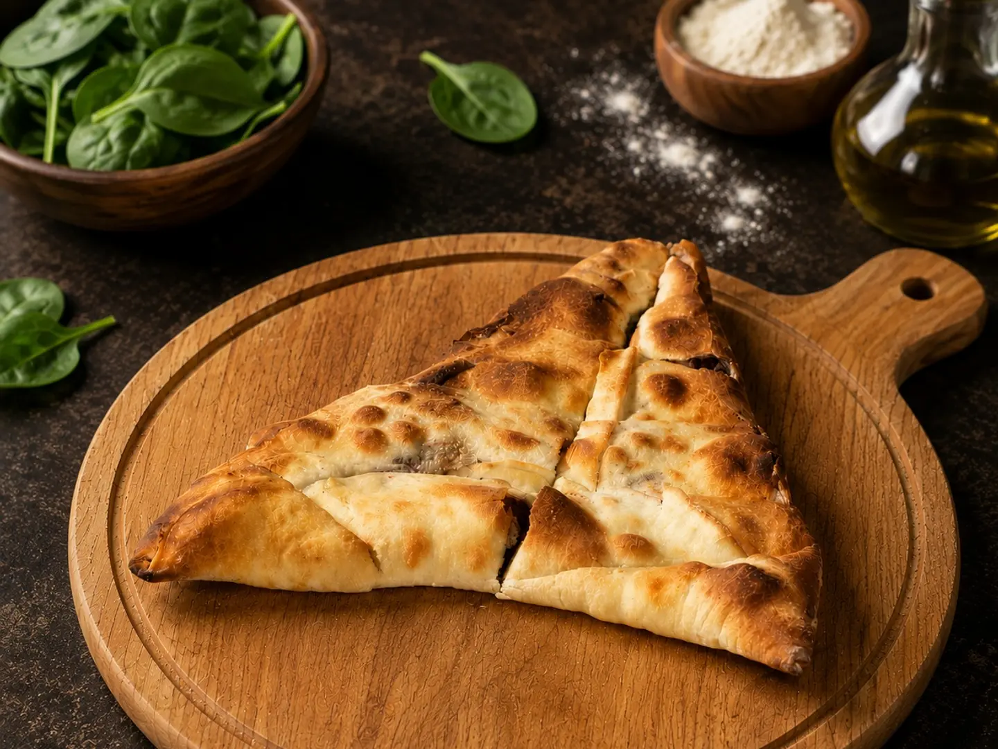 Spinach Manakeesh
